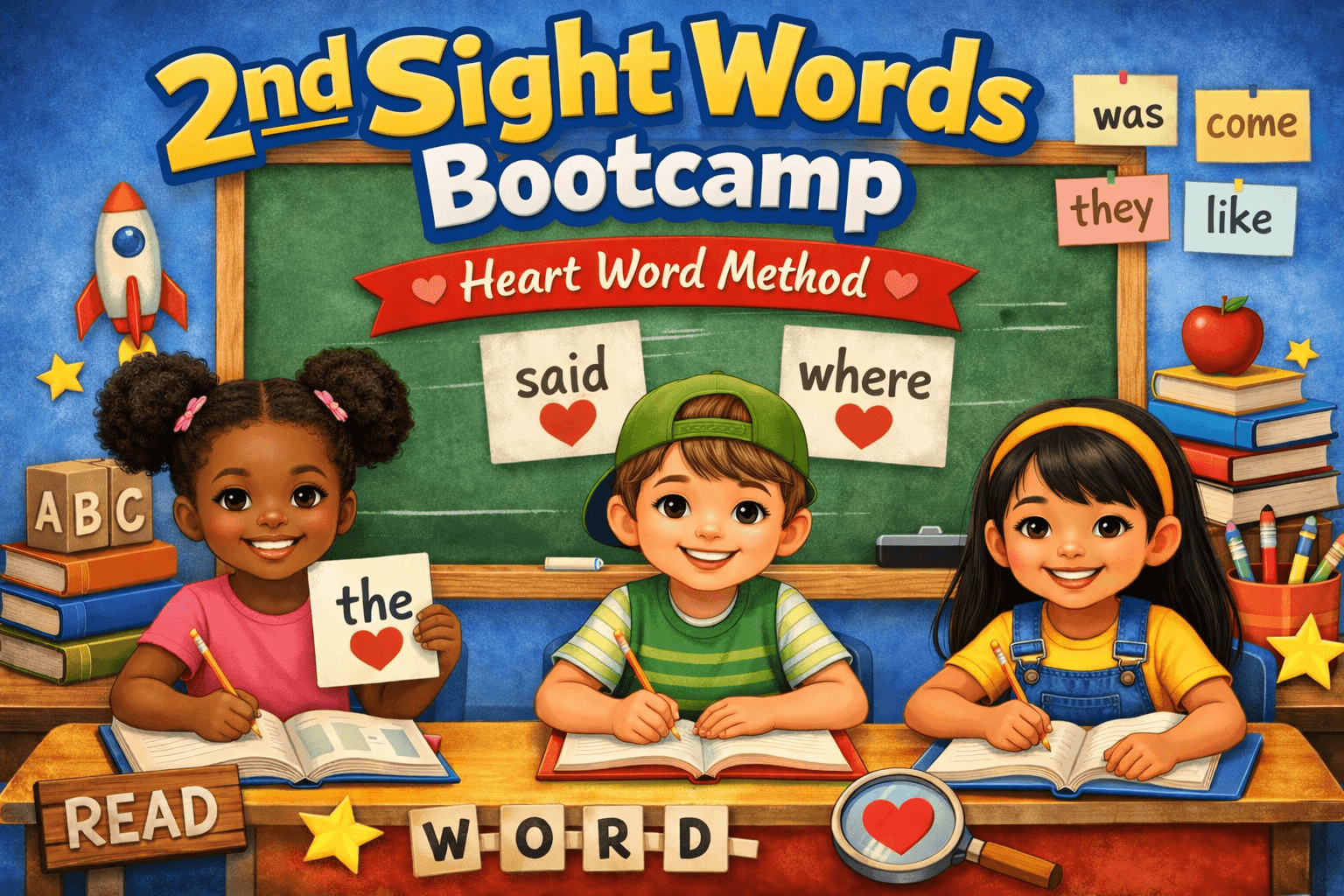English Class - 2nd Grade Heart Words