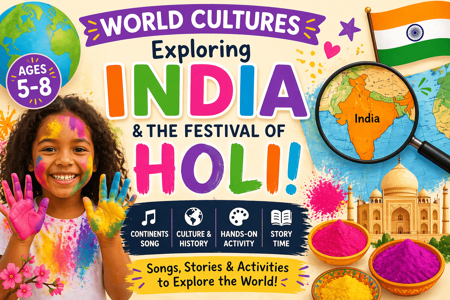 Social Studies Class - Celebrate Holi