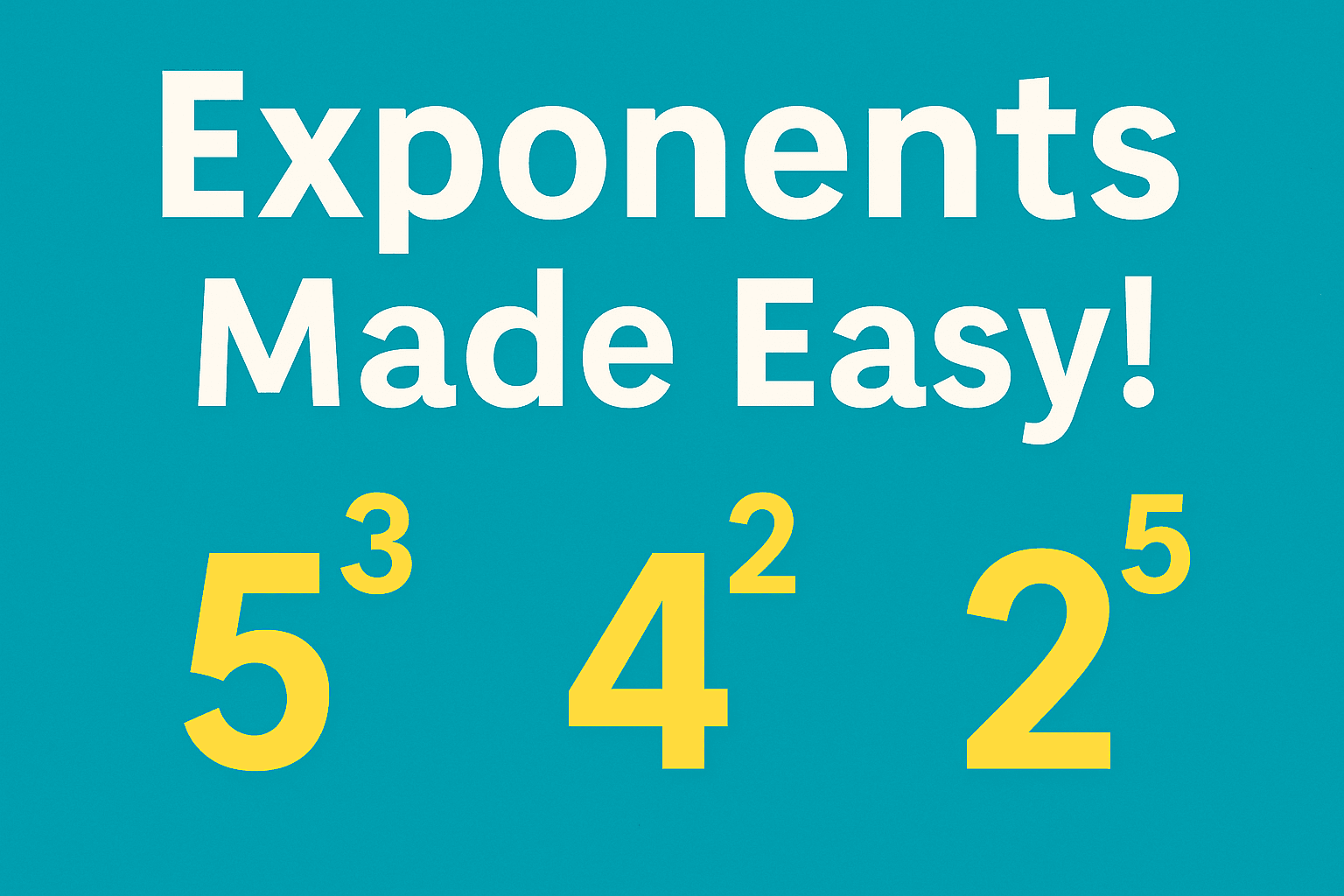 Math Class - Mastering Exponents: 6th Gr