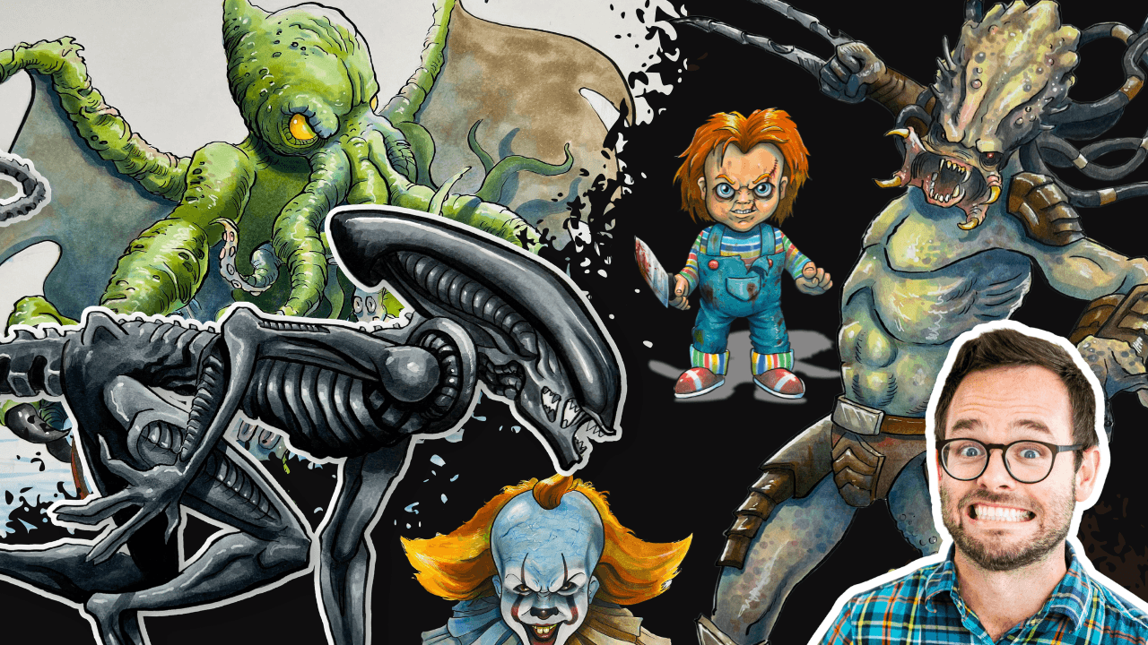 Art Class - Draw Classic Horror Icons