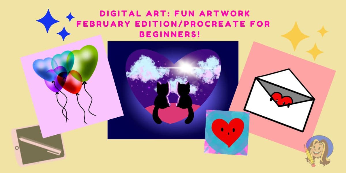 Art Class - Vibrant Digital Art: Hearts