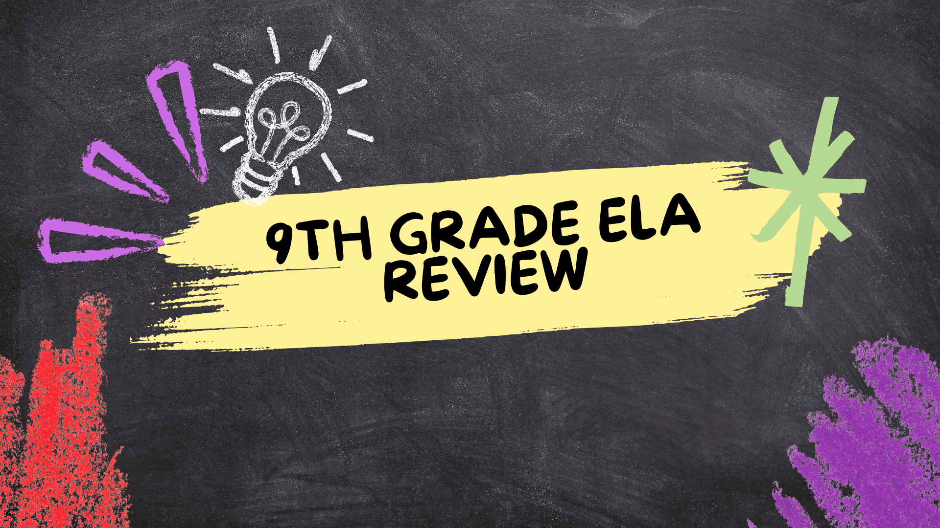 English Class - 9th Grade English Review