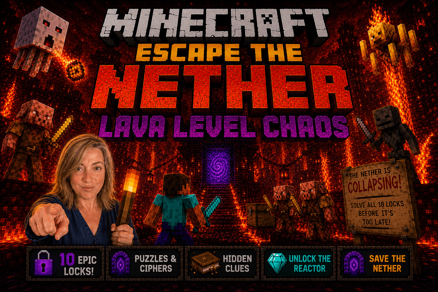 Math Class - Minecraft Math Escape Room
