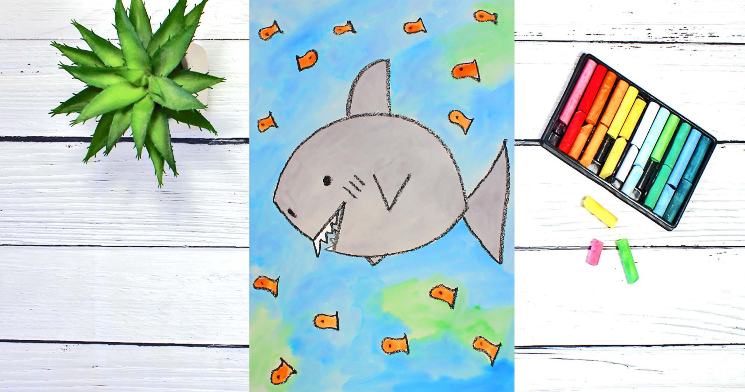Art Class - Draw & Watercolor Sharks