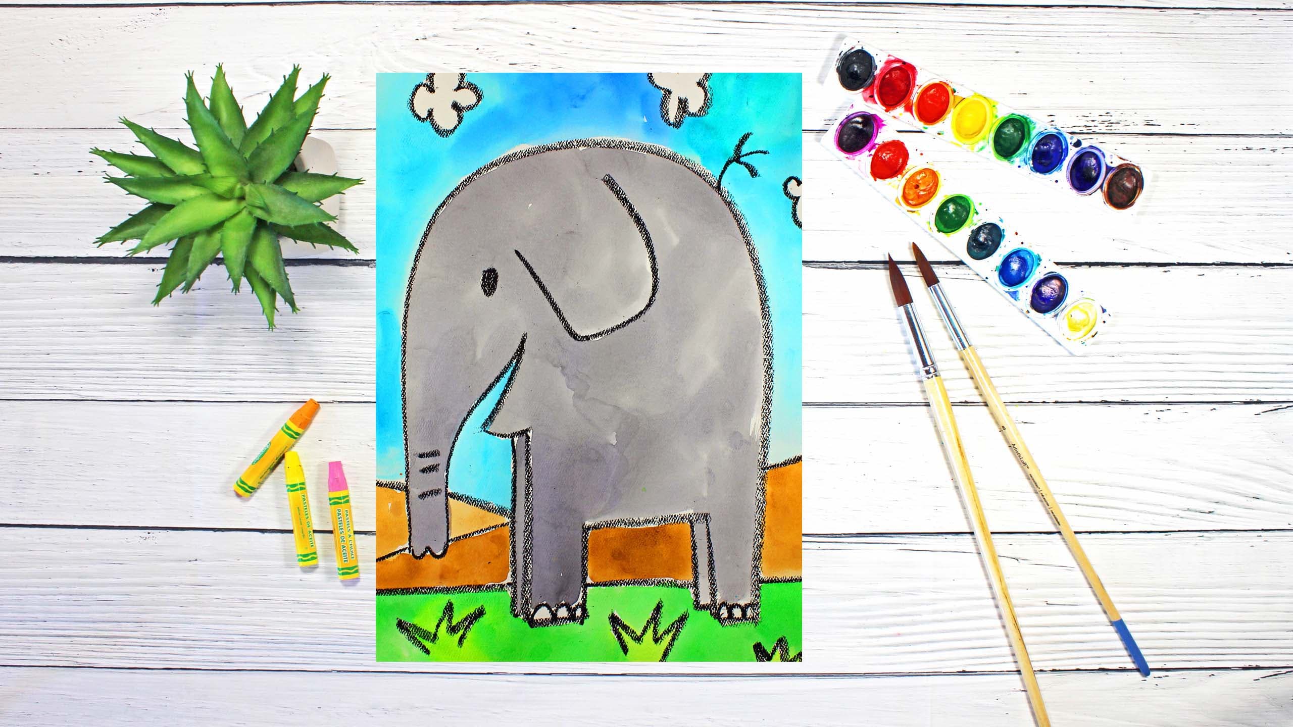 Art Class - Beginner Cartoon Elephant