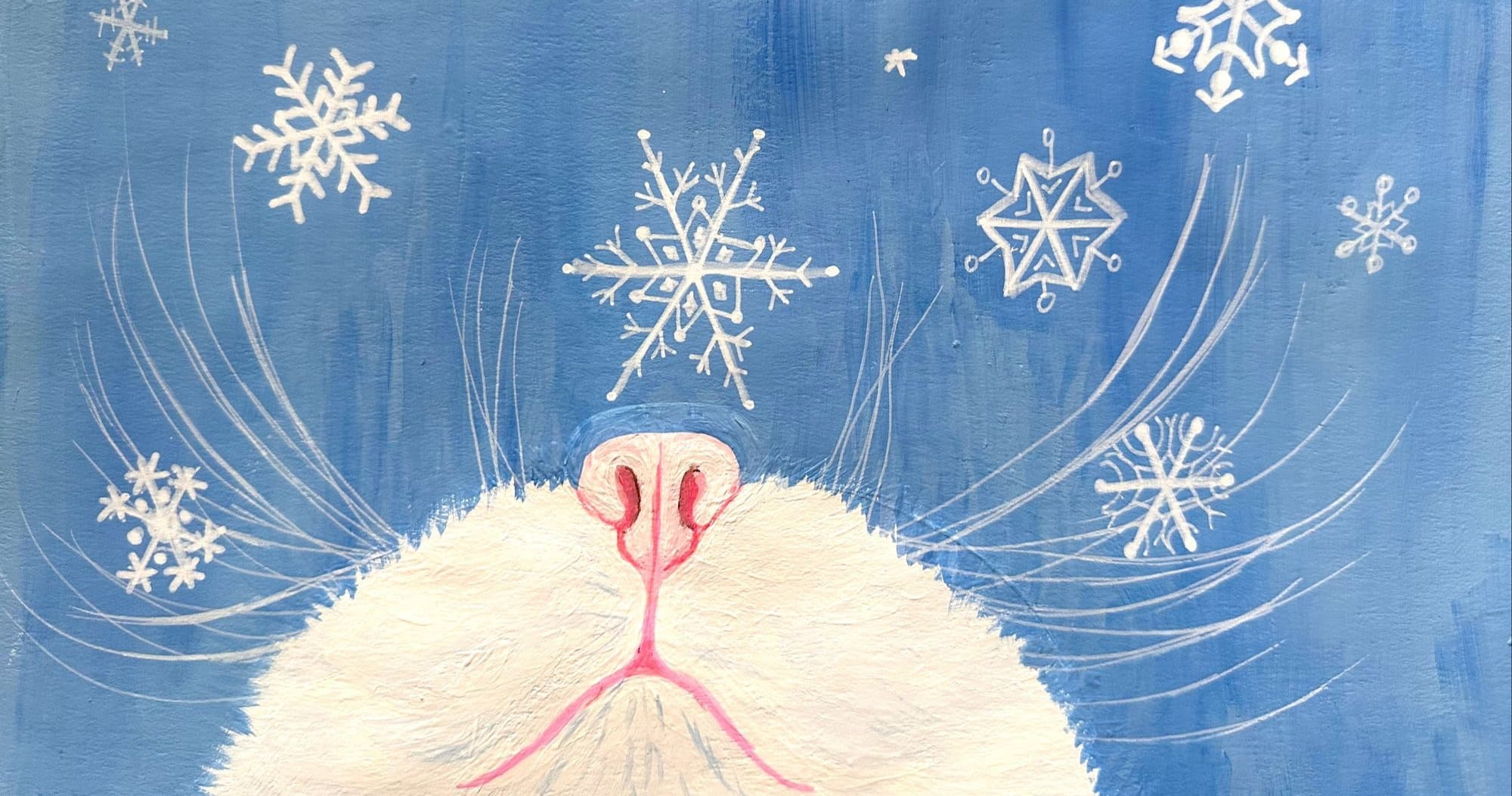 Art Class - Acrylic Cat Nose Snowflakes