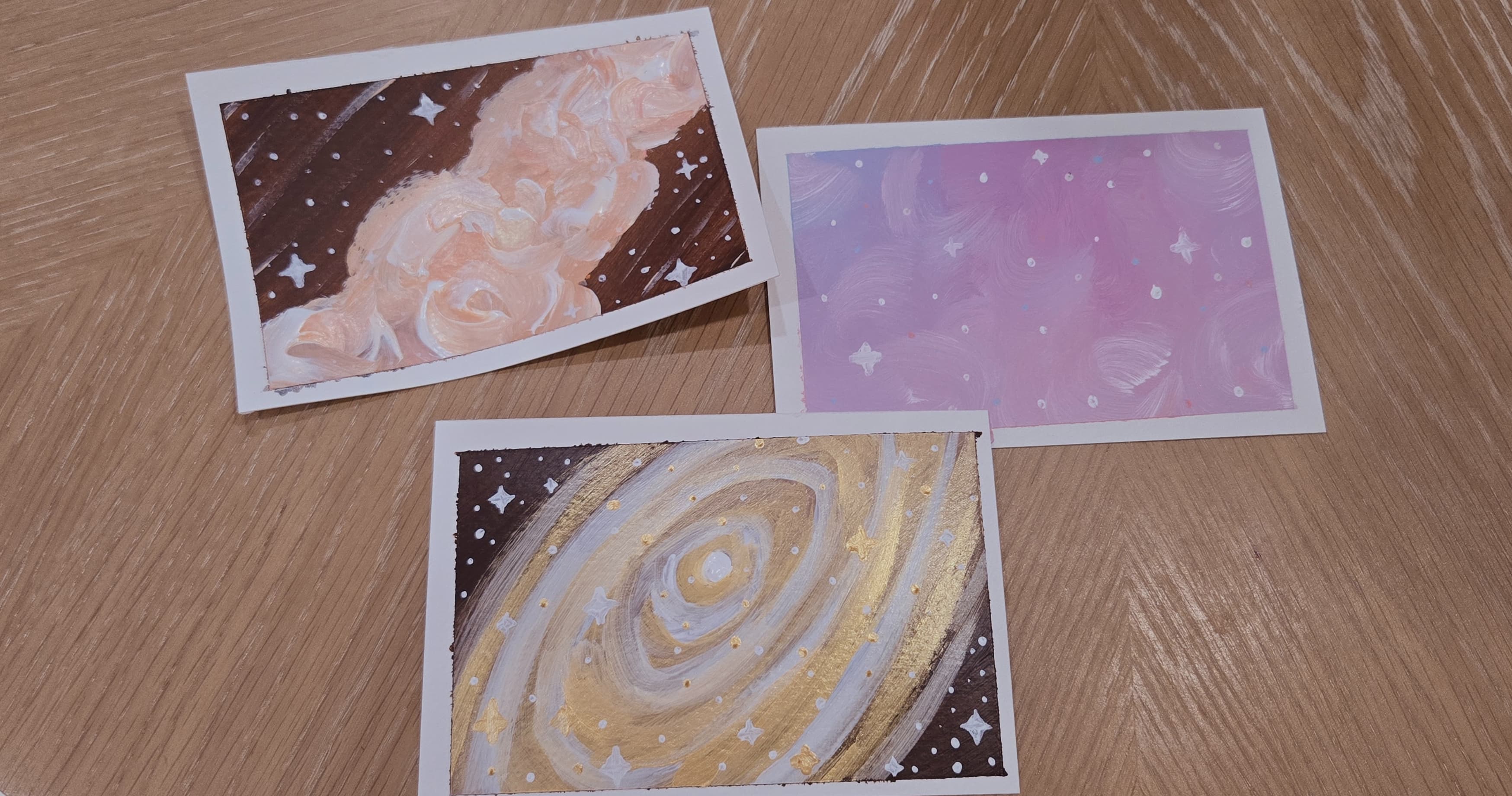 Art Class - Cosmic Acrylic Galaxies