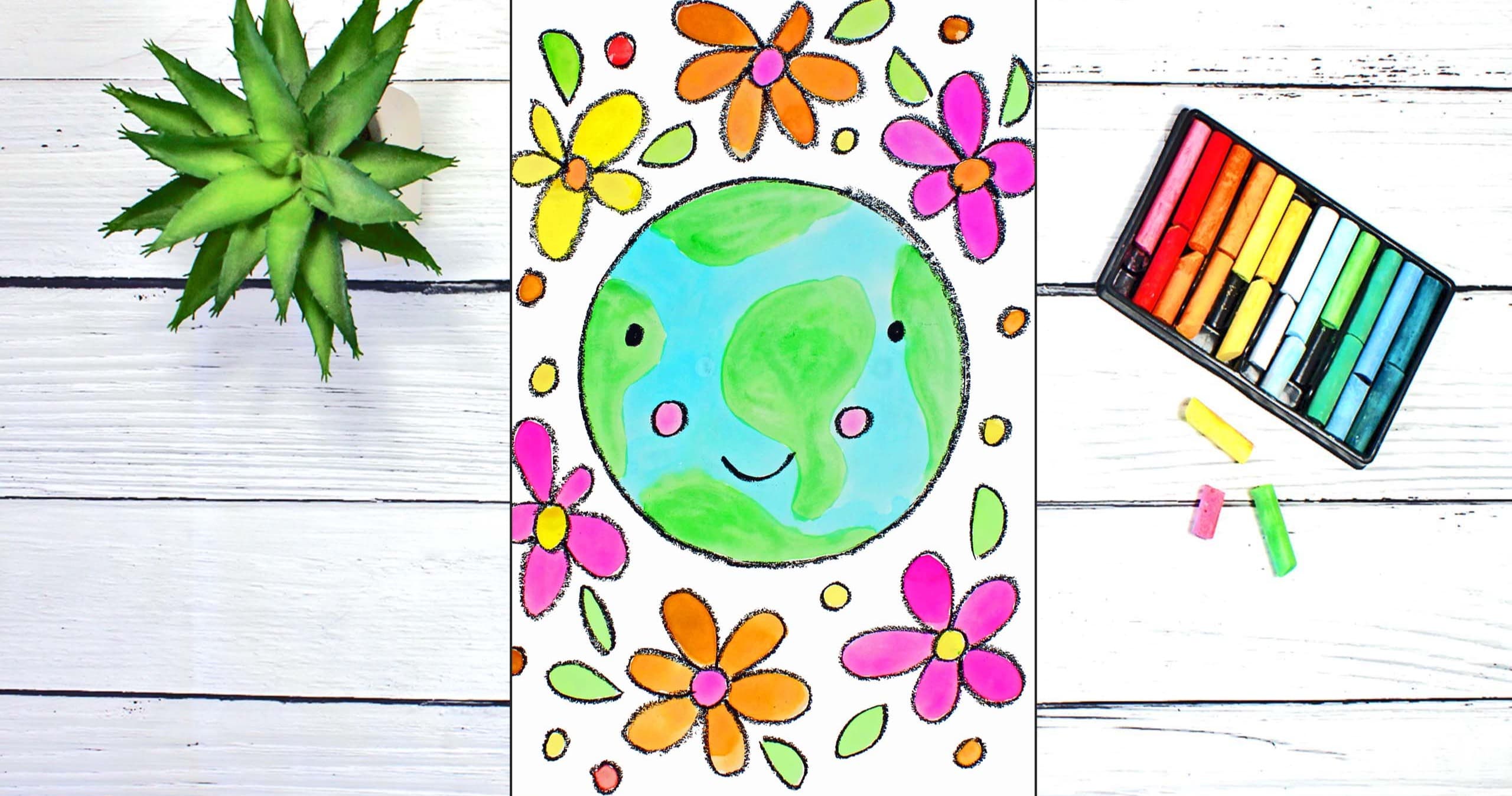 Art Class - Draw & Paint Earth & Flowers