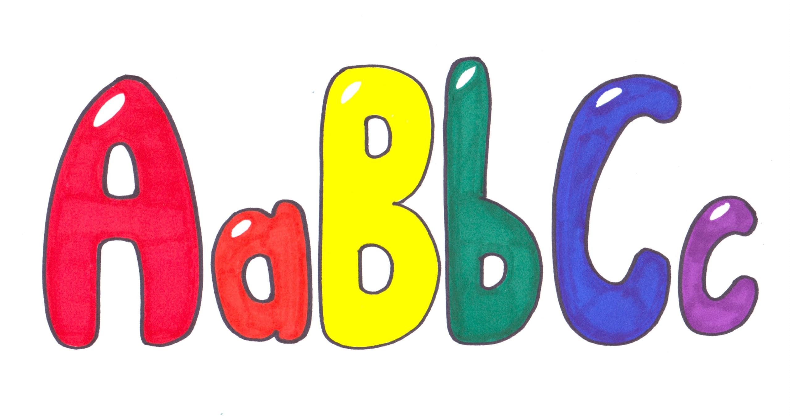 Art Class - Drawing Bubble Letters