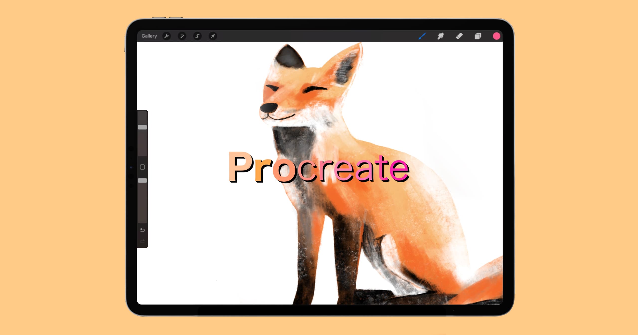 Art Class - Digital Fox Illustration