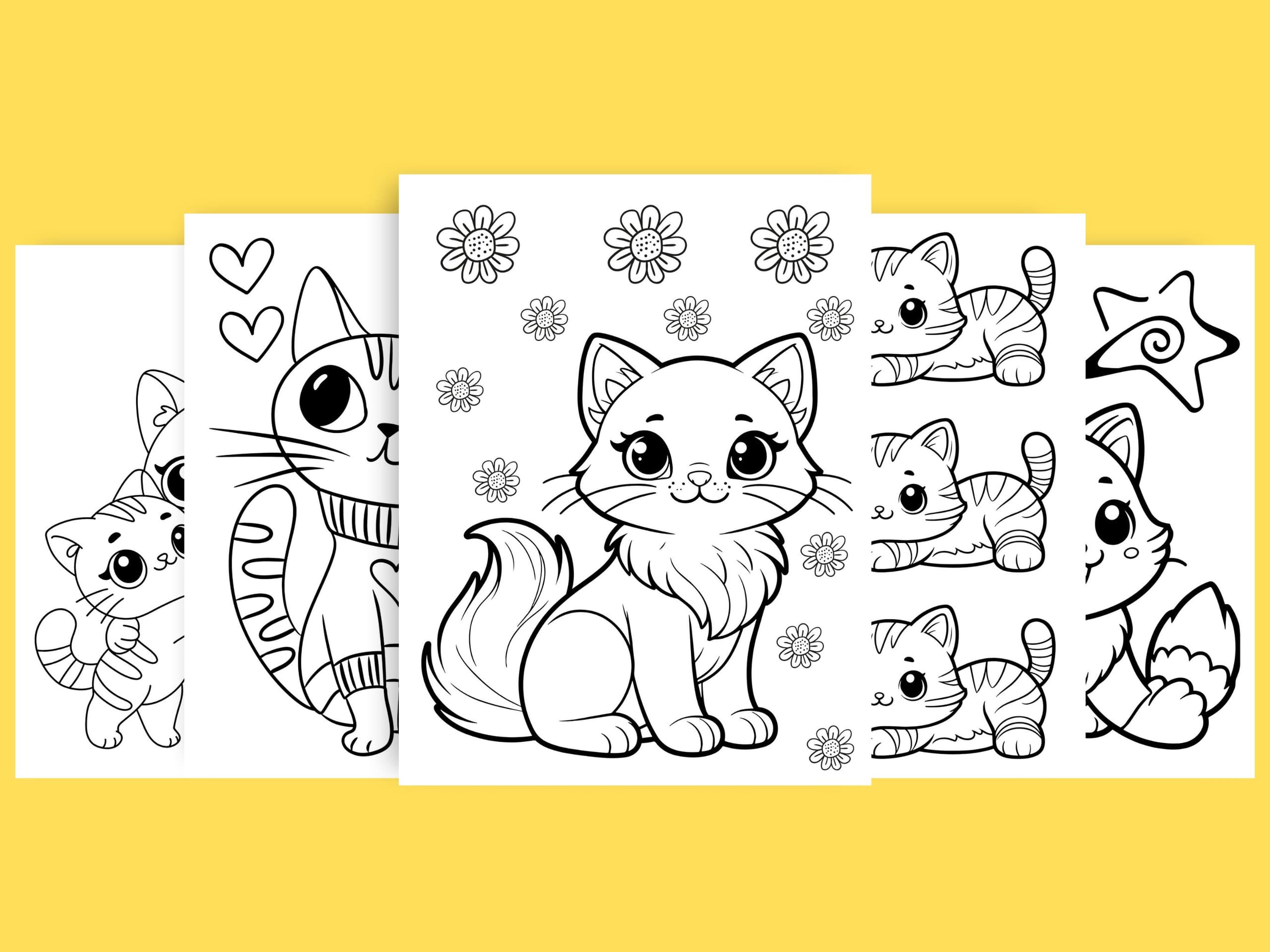 Art Class - Purrfect Cat Coloring Pages