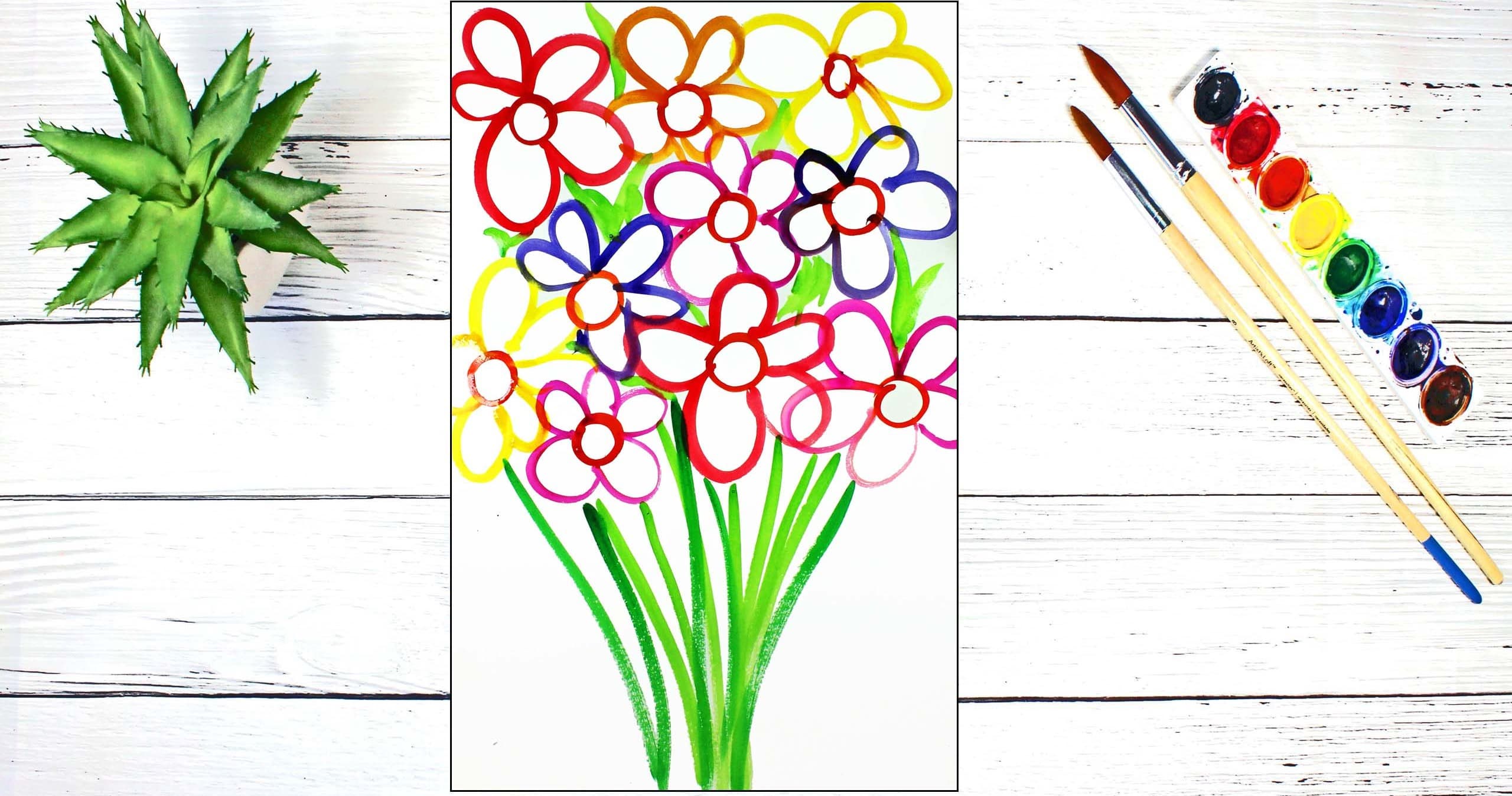 Art Class - Watercolor Spring Florals