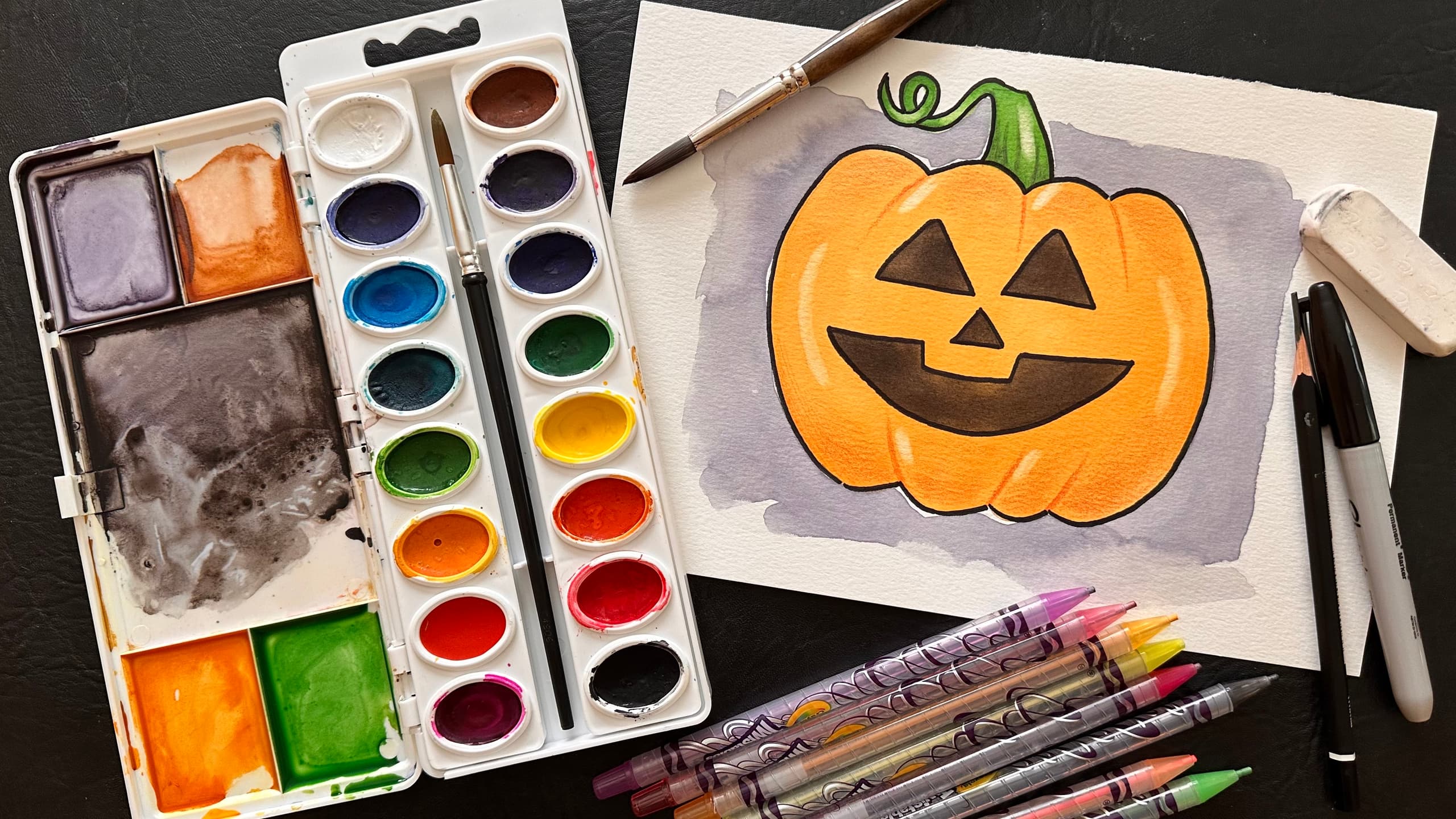 Art Class - Fun Jack-O-Lantern Art Class