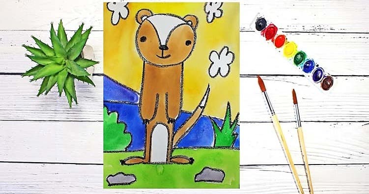 Art Class - Meerkat Drawing & Painting