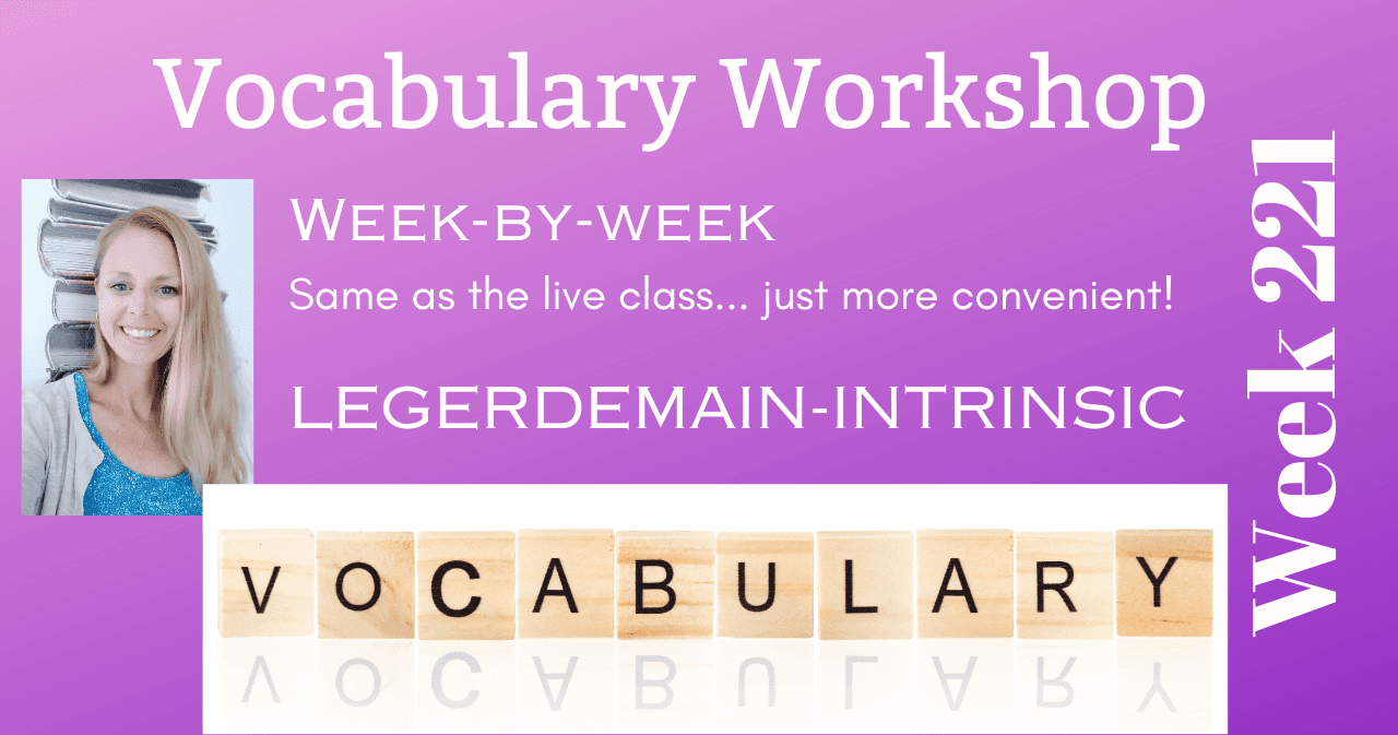 English Class - Vocab Mastery Workshop