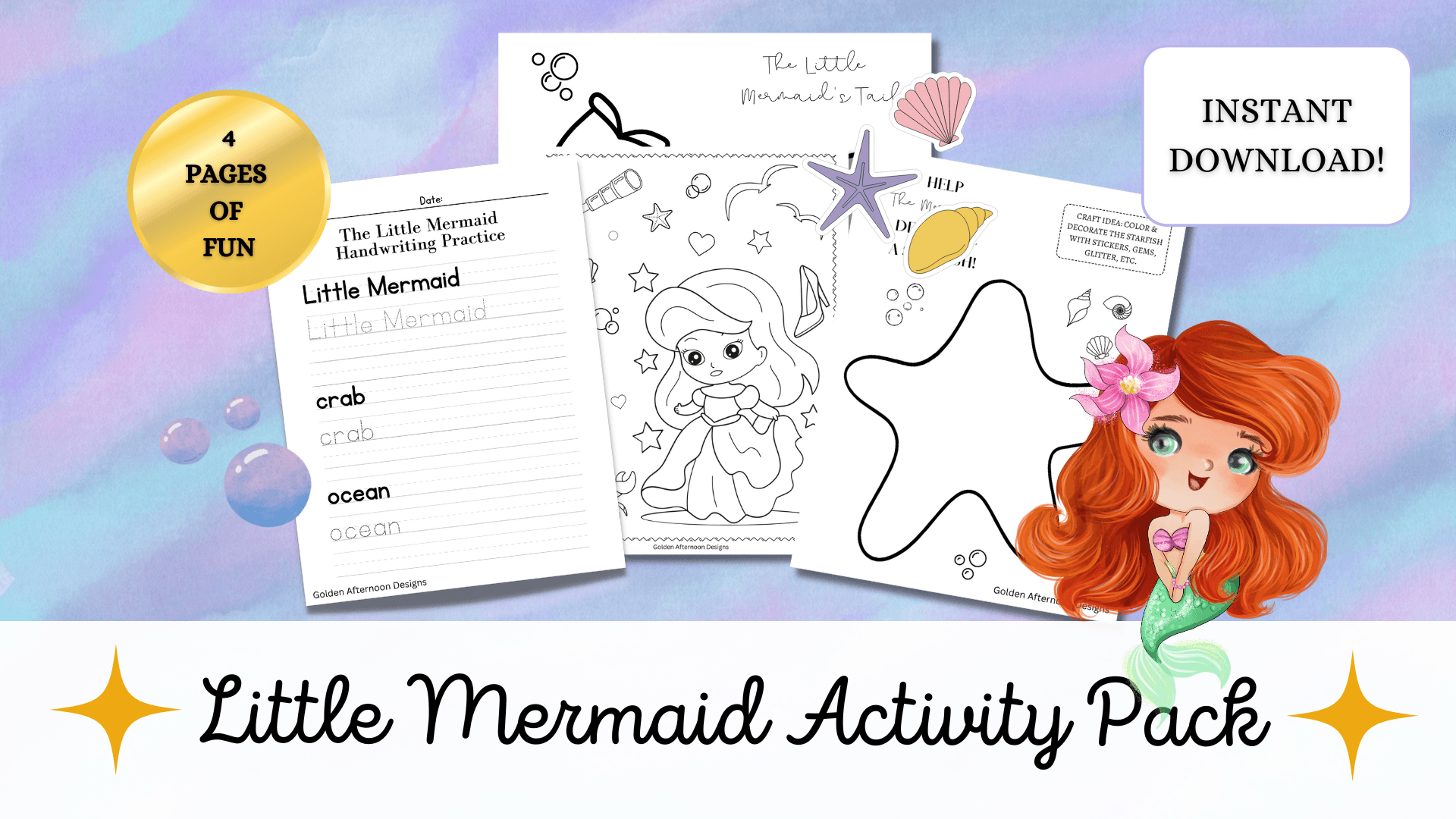Art Class - Magical Mermaid Coloring Fun