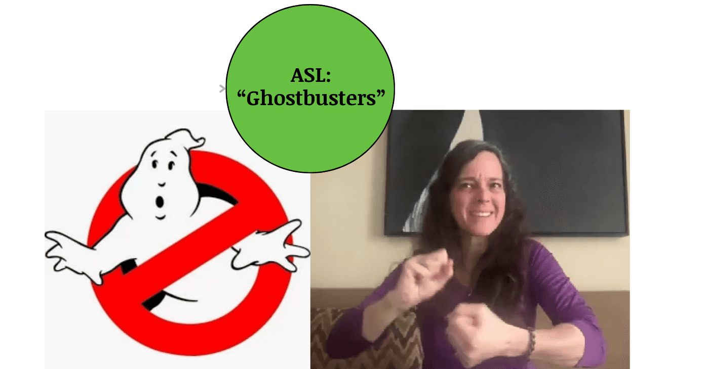 World Languages Class - Sign 'Ghostbust'