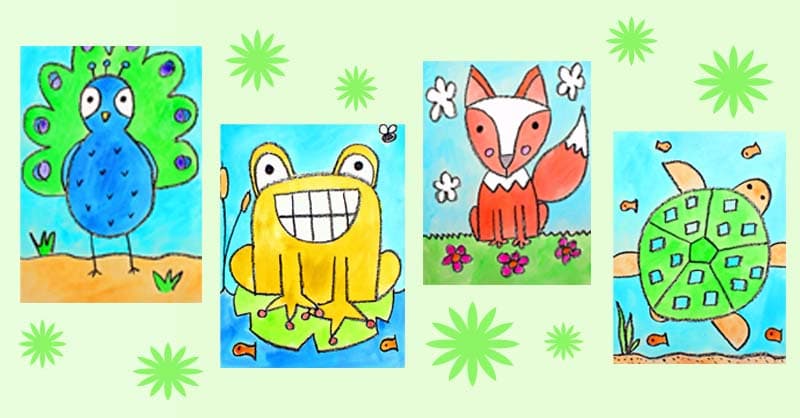 Art Class - Cute Cartoon Animal Drawing