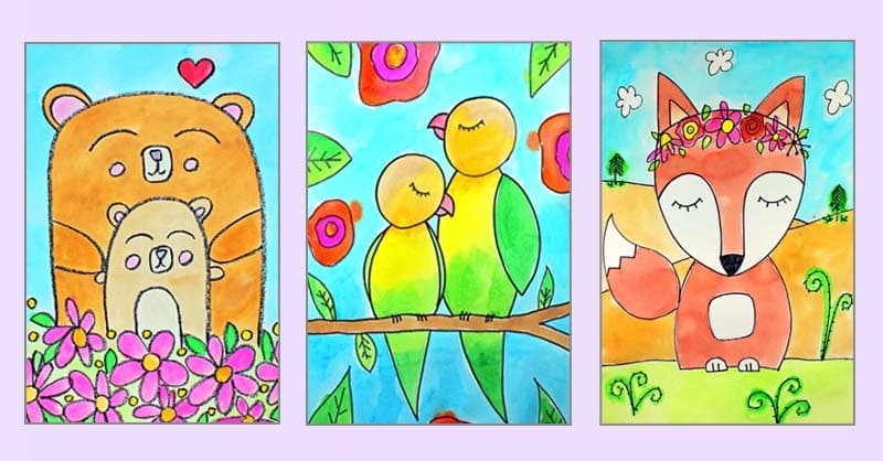Art Class - Mother's Day Art: 3 Designs