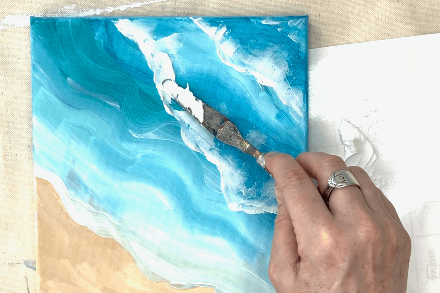 Art Class - Sculpted Surf: Acrylic Art