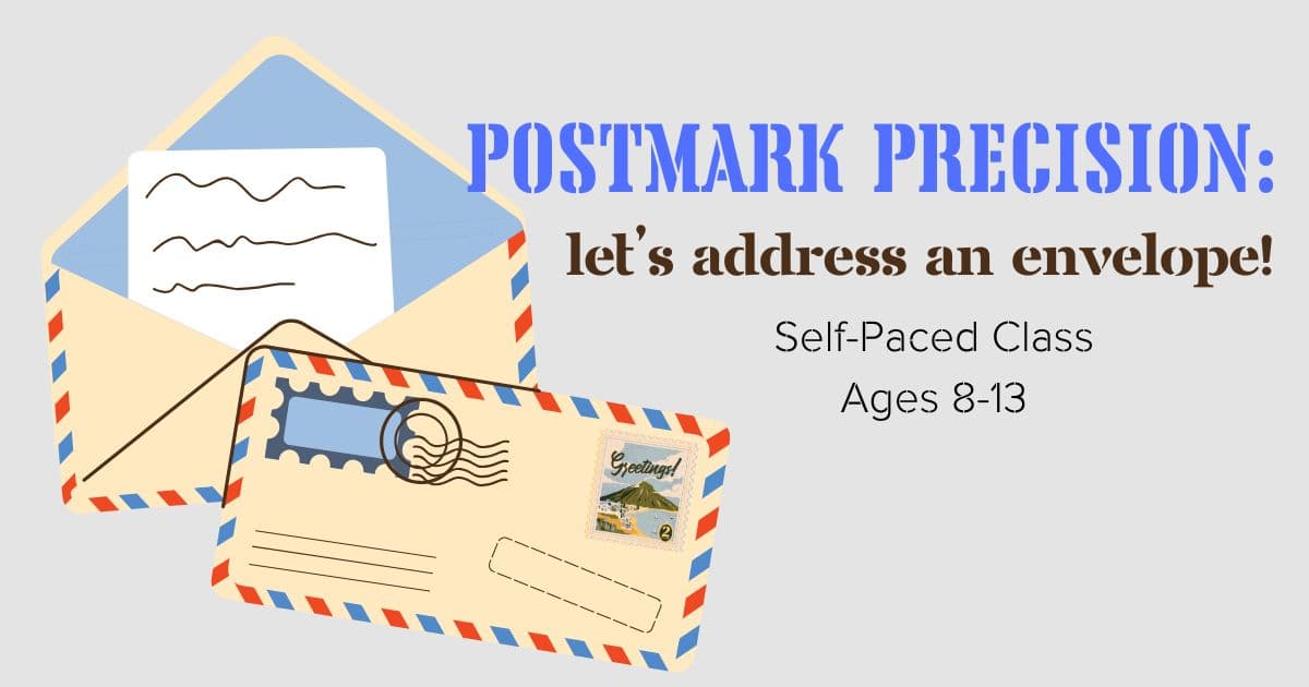 Life Skills Class - Envelope Addressing