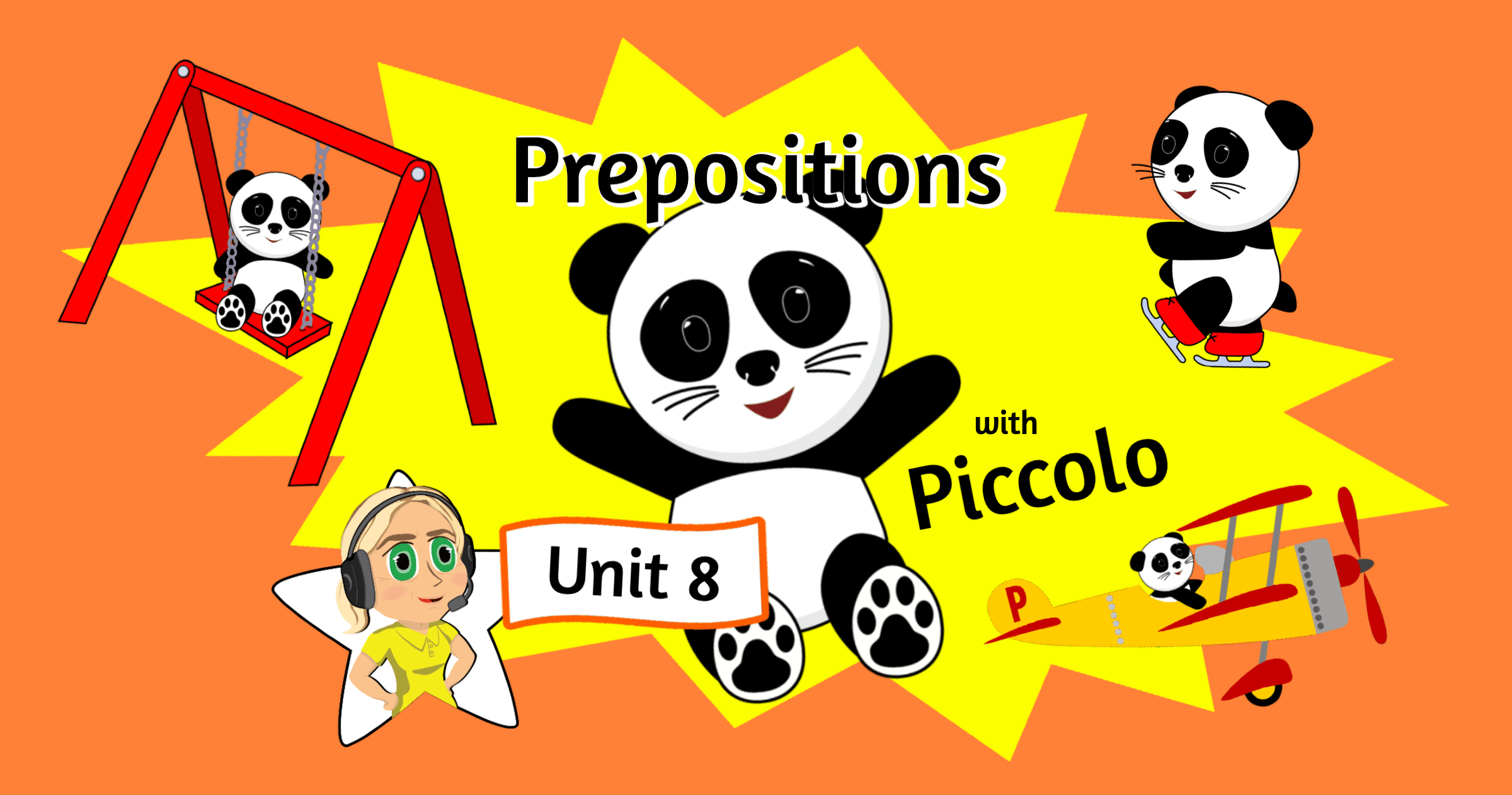 English Class - Prepositions with Panda