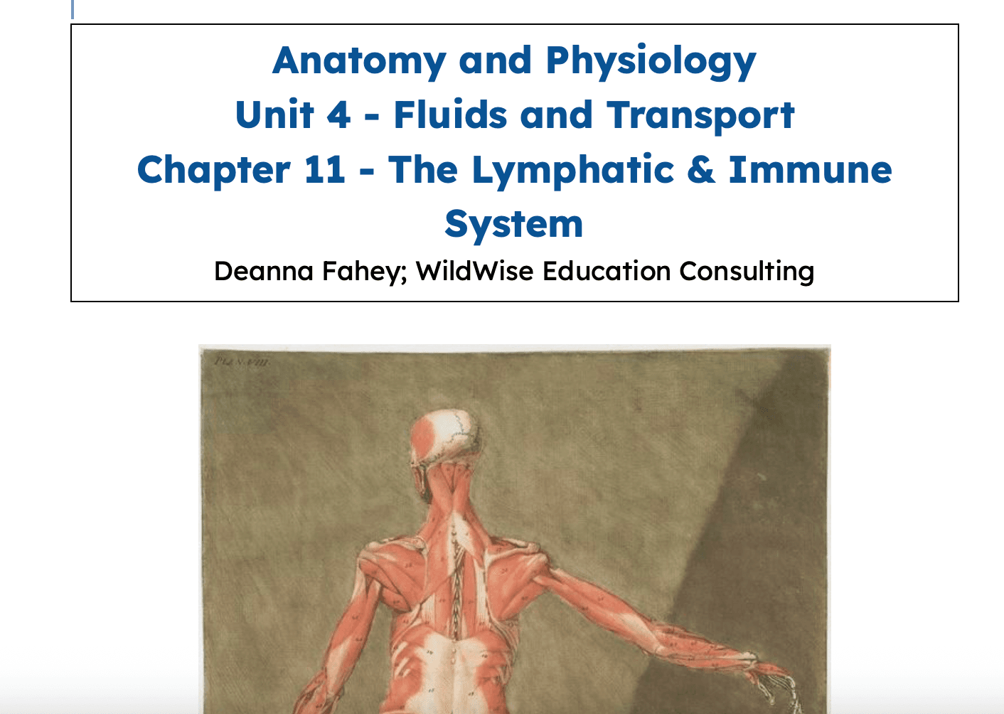 Science & Nature Class - Lymph & Immune
