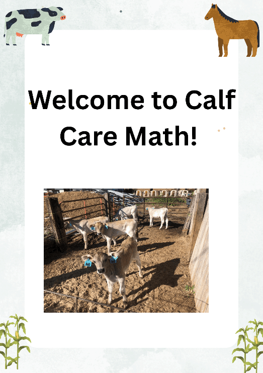 Math Class - Dairy Farm Calf Math