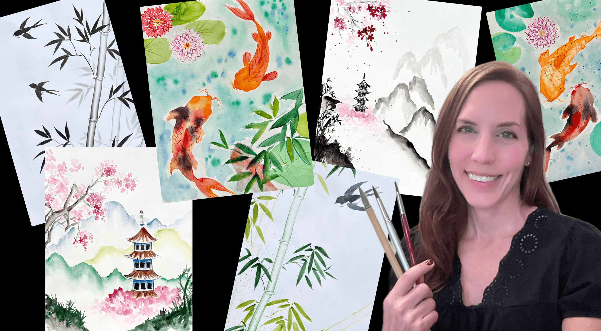 Art Class - Asian Art & Watercolor Fun