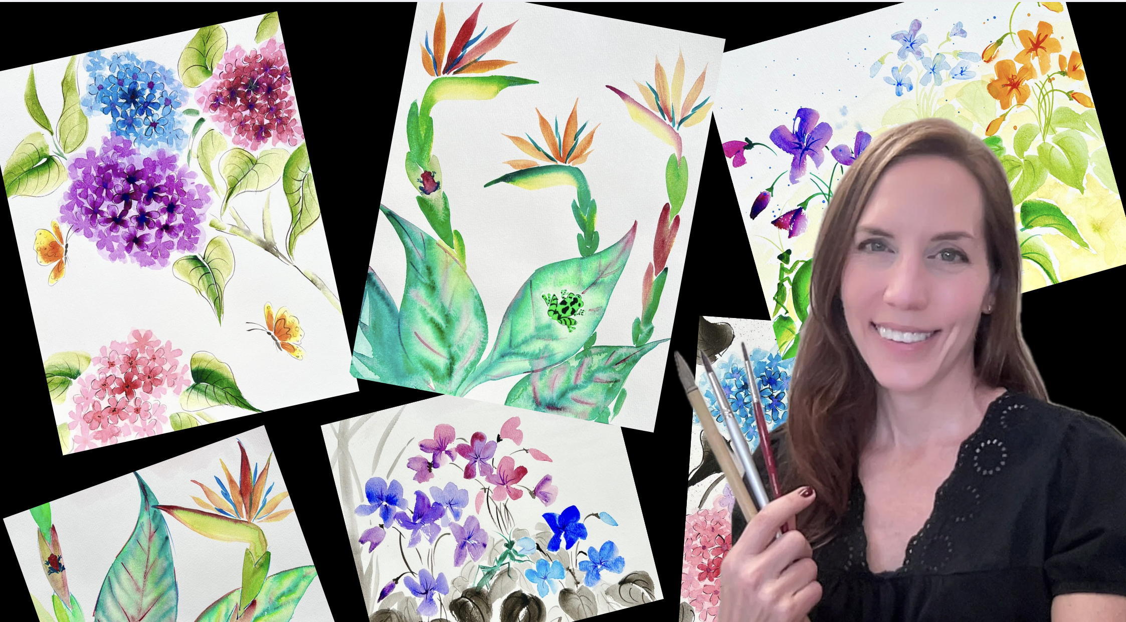 Art Class - Watercolor Painting: Blooms