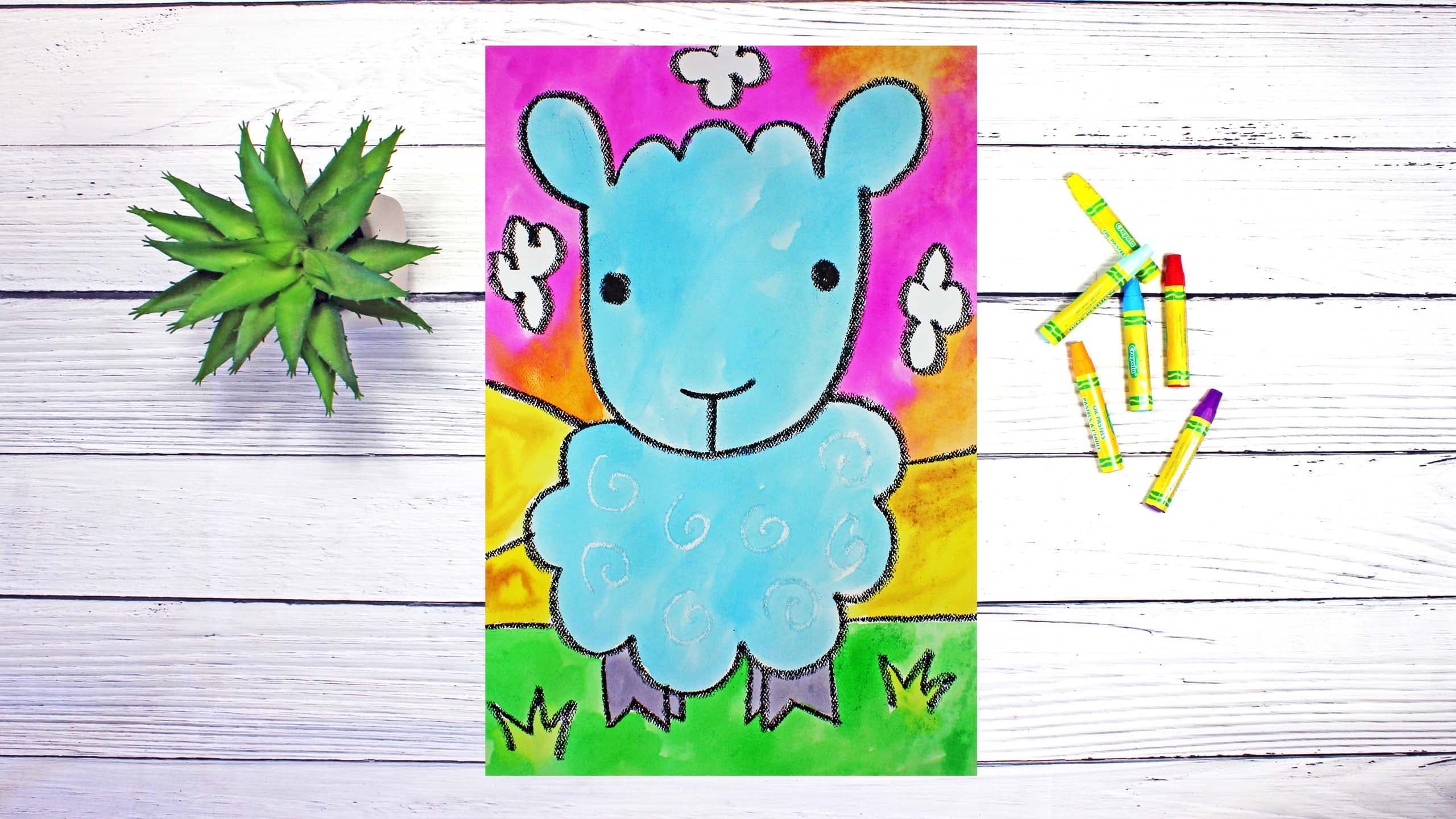 Art Class - Beginner Cartoon Sheep Art