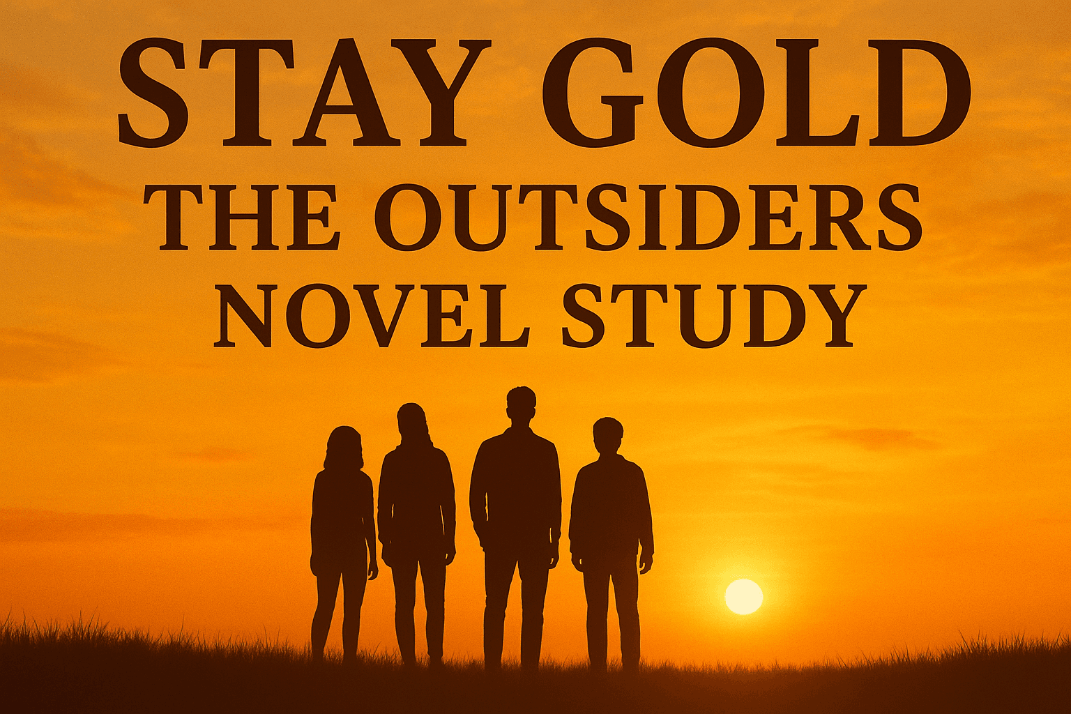 English Class - Outsiders: 4-Week Novel