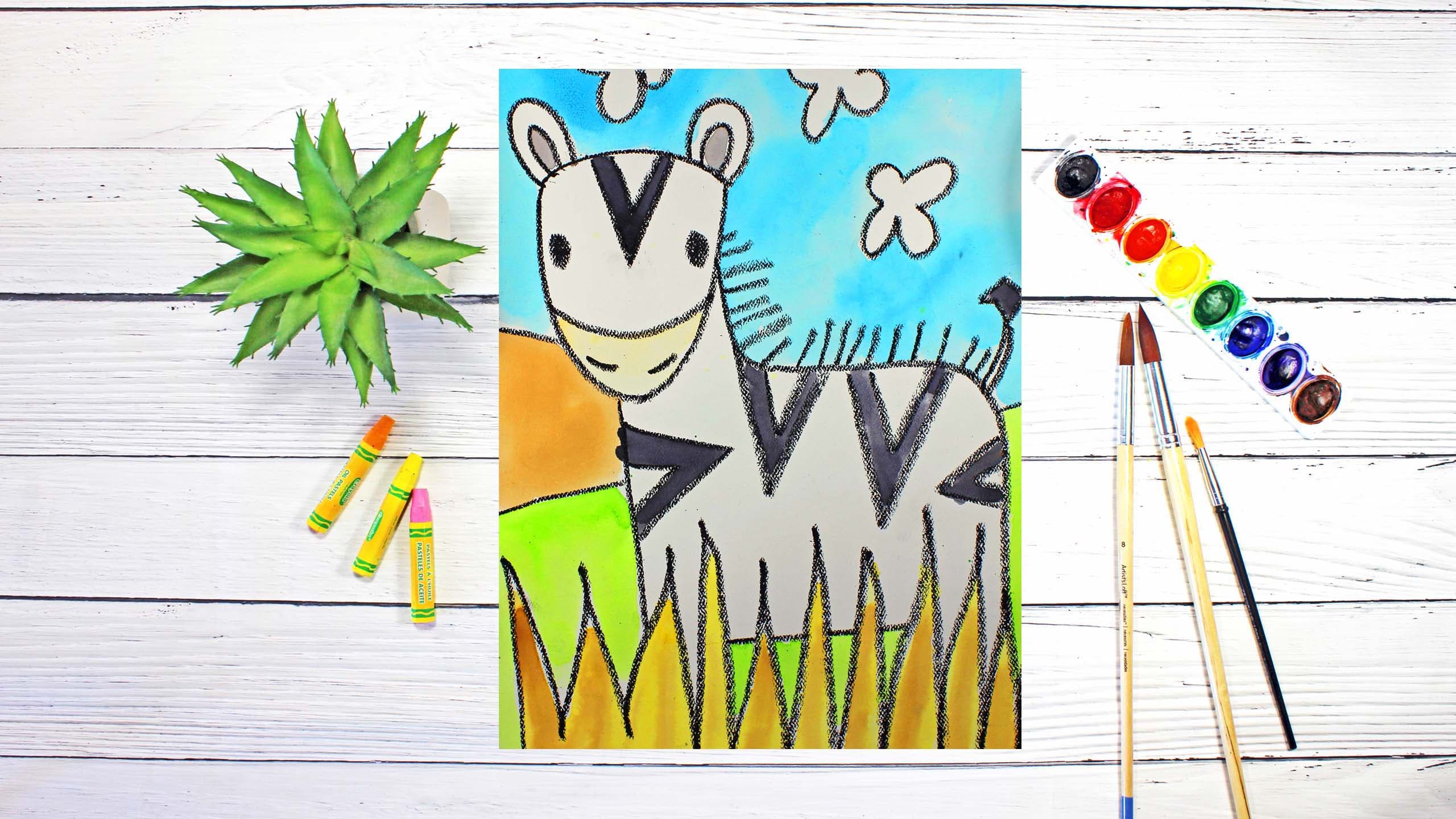 Art Class - Draw & Paint Safari Zebra