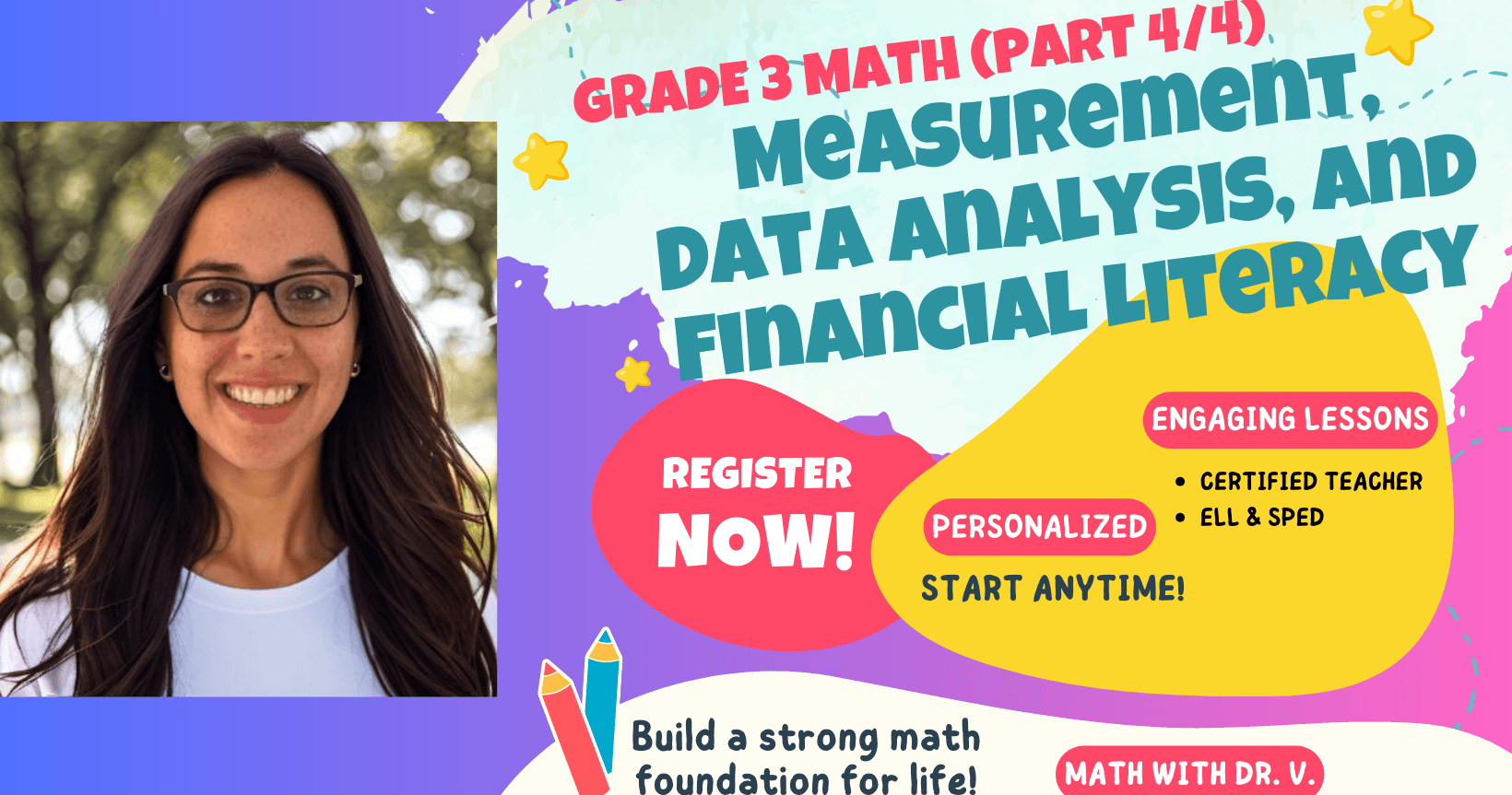 Math Class - Grade 3 Math: Measure, Data