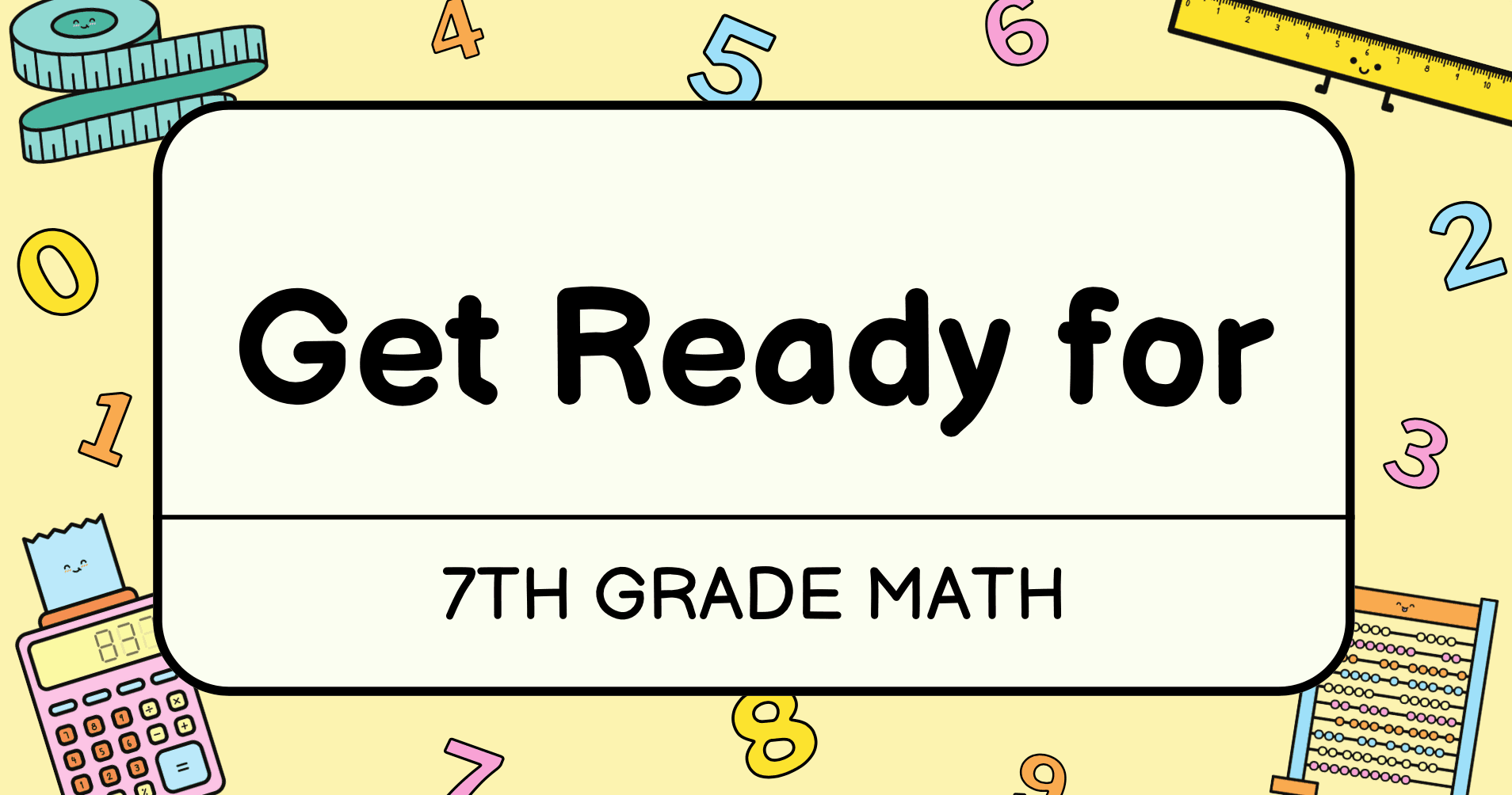 Math Class - Prep for 7th Grade Math