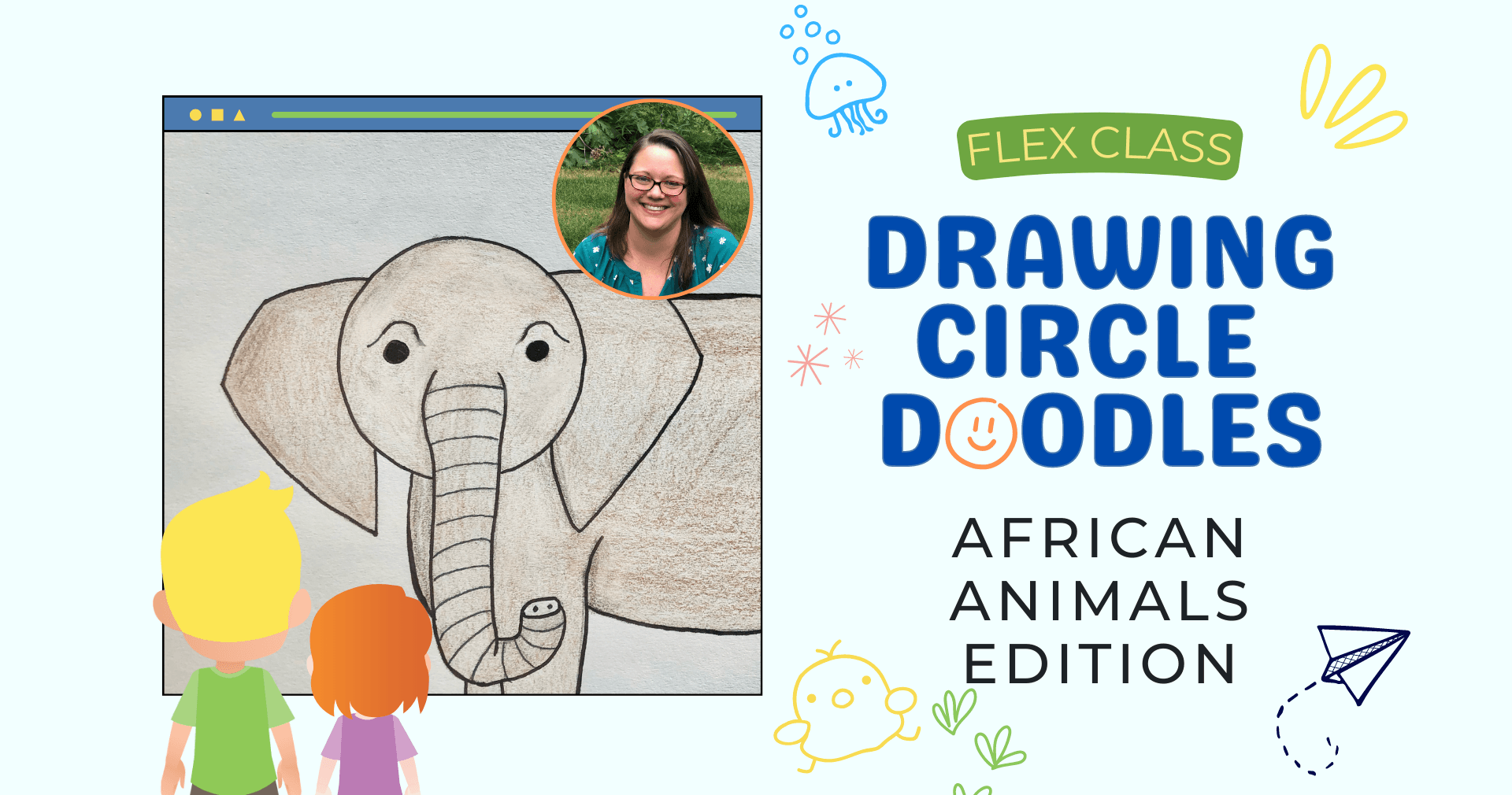 Art Class - Doodle African Animals Art