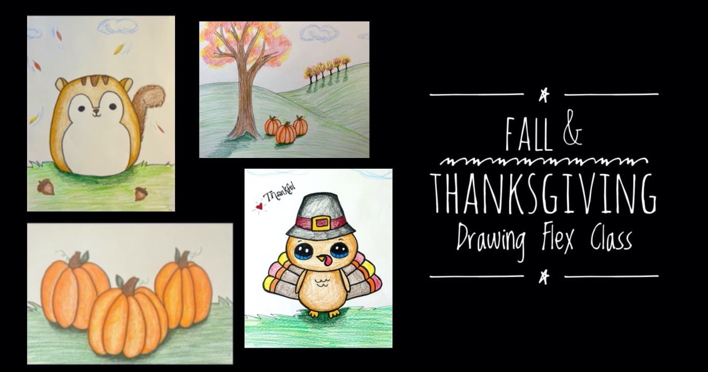 Art Class - Fall & Thanksgiving Drawing