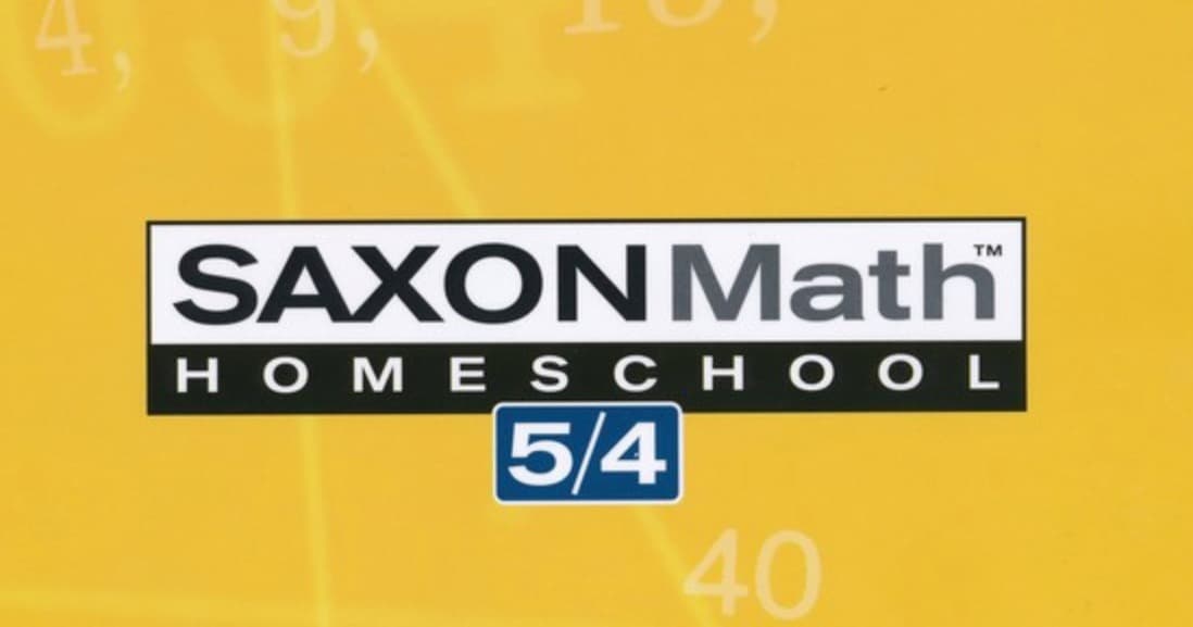 Math Class - Saxon Math 5/4 Semester 1