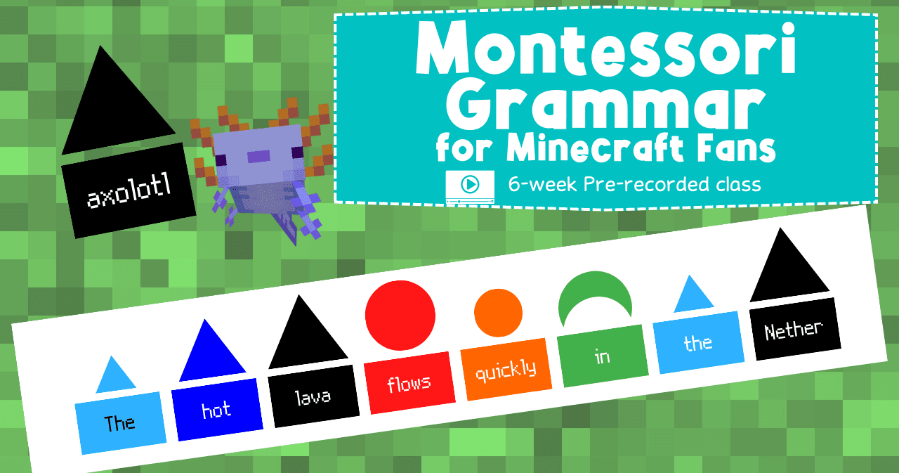 English Class - Montessori Grammar for Minecr