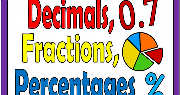 Math Class - Convert Fractions, Decimals