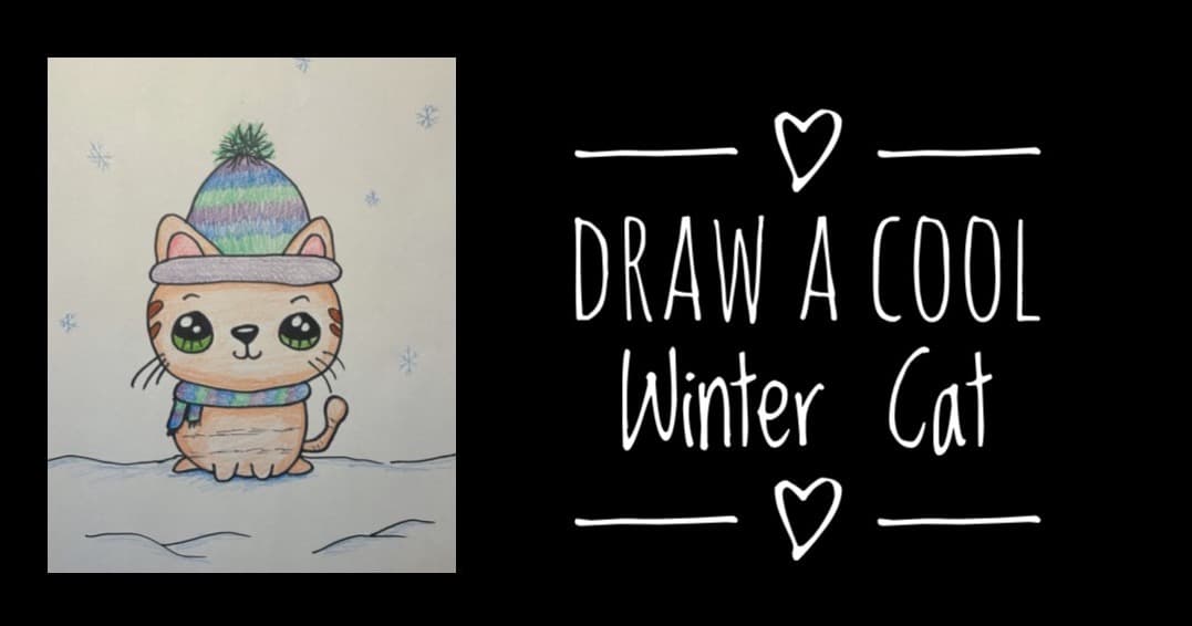 Art Class - Draw Cozy Winter Feline