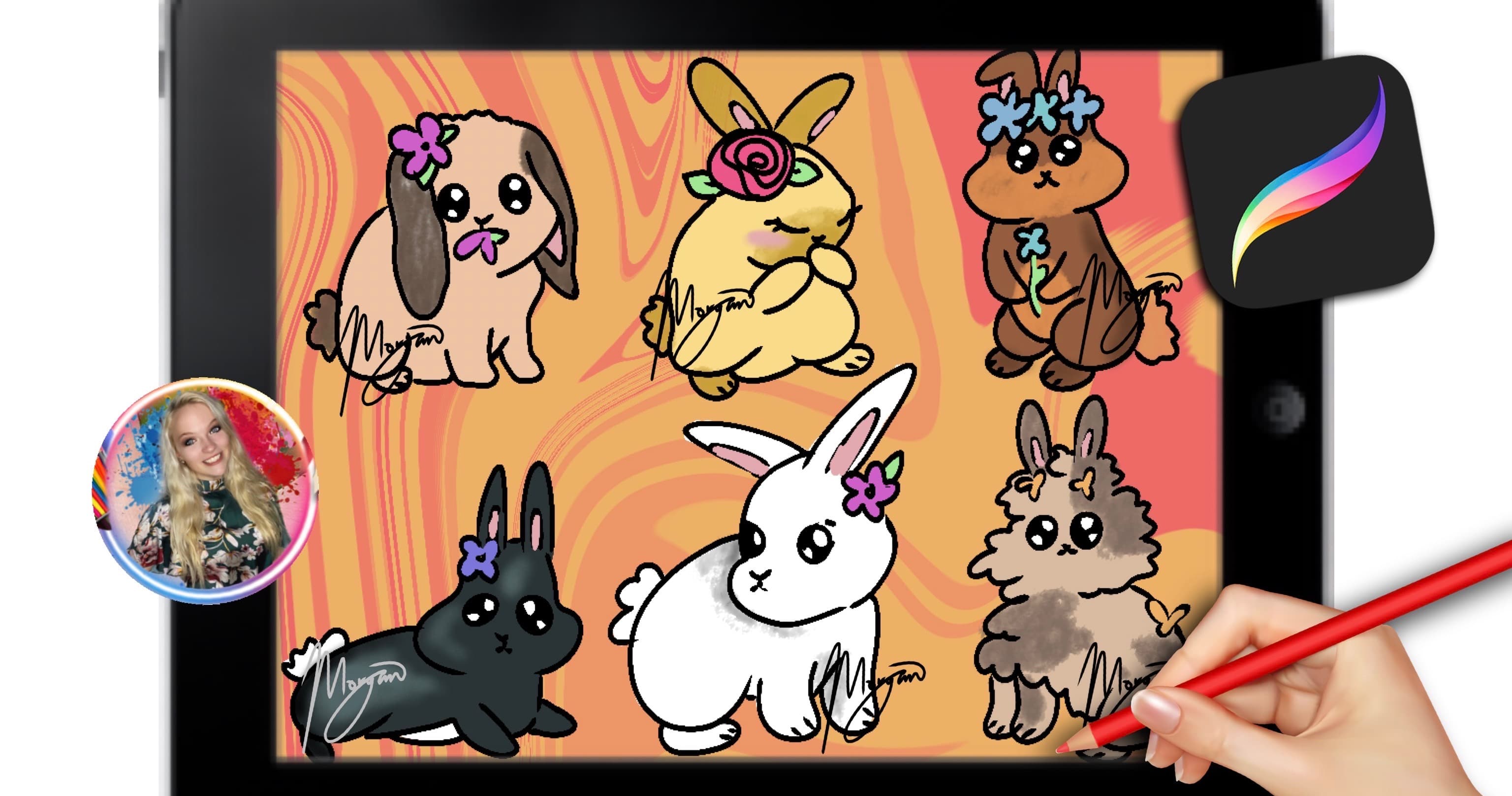 Art Class - Procreate Rabbit Drawing