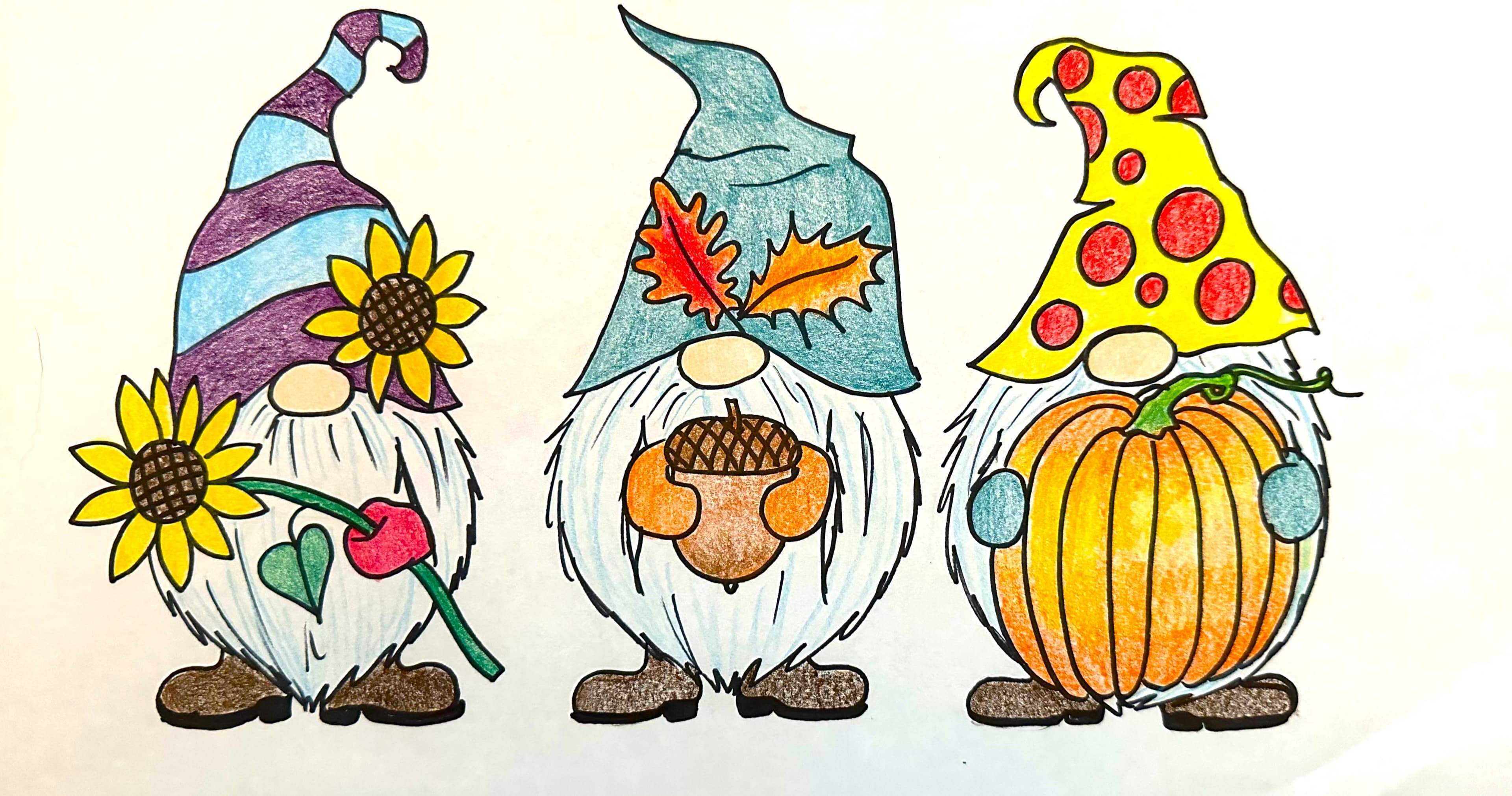 Art Class - Draw Adorable Autumn Gnomes