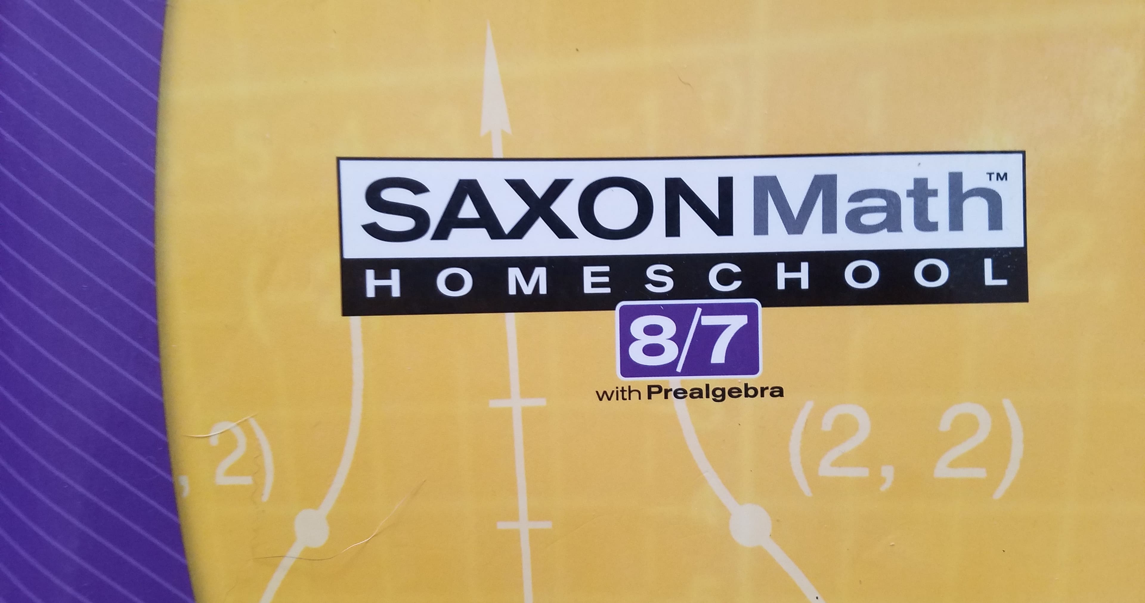 Math Class - Saxon Math 8/7 First Half