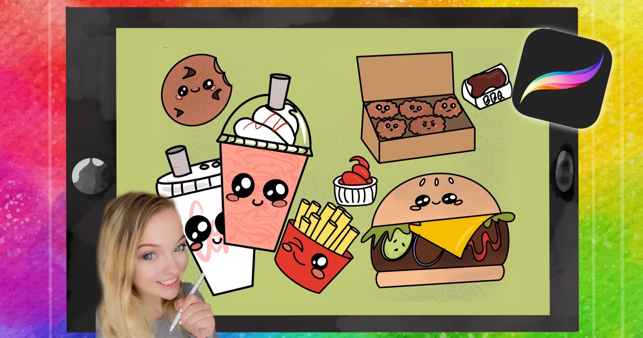 Art Class - Kawaii Fastfood Drawing