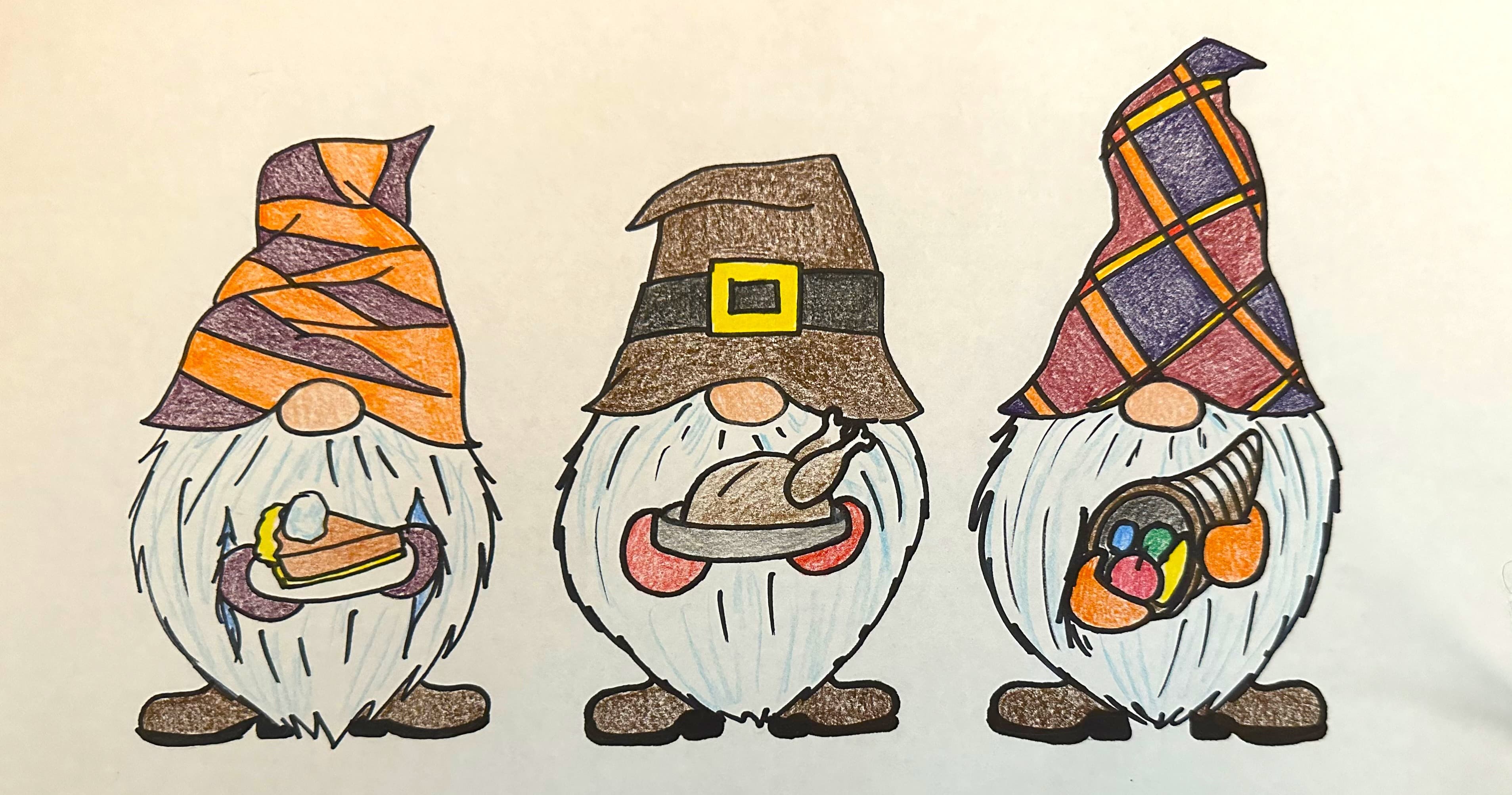 Art Class - Draw Adorable Thanksgiving