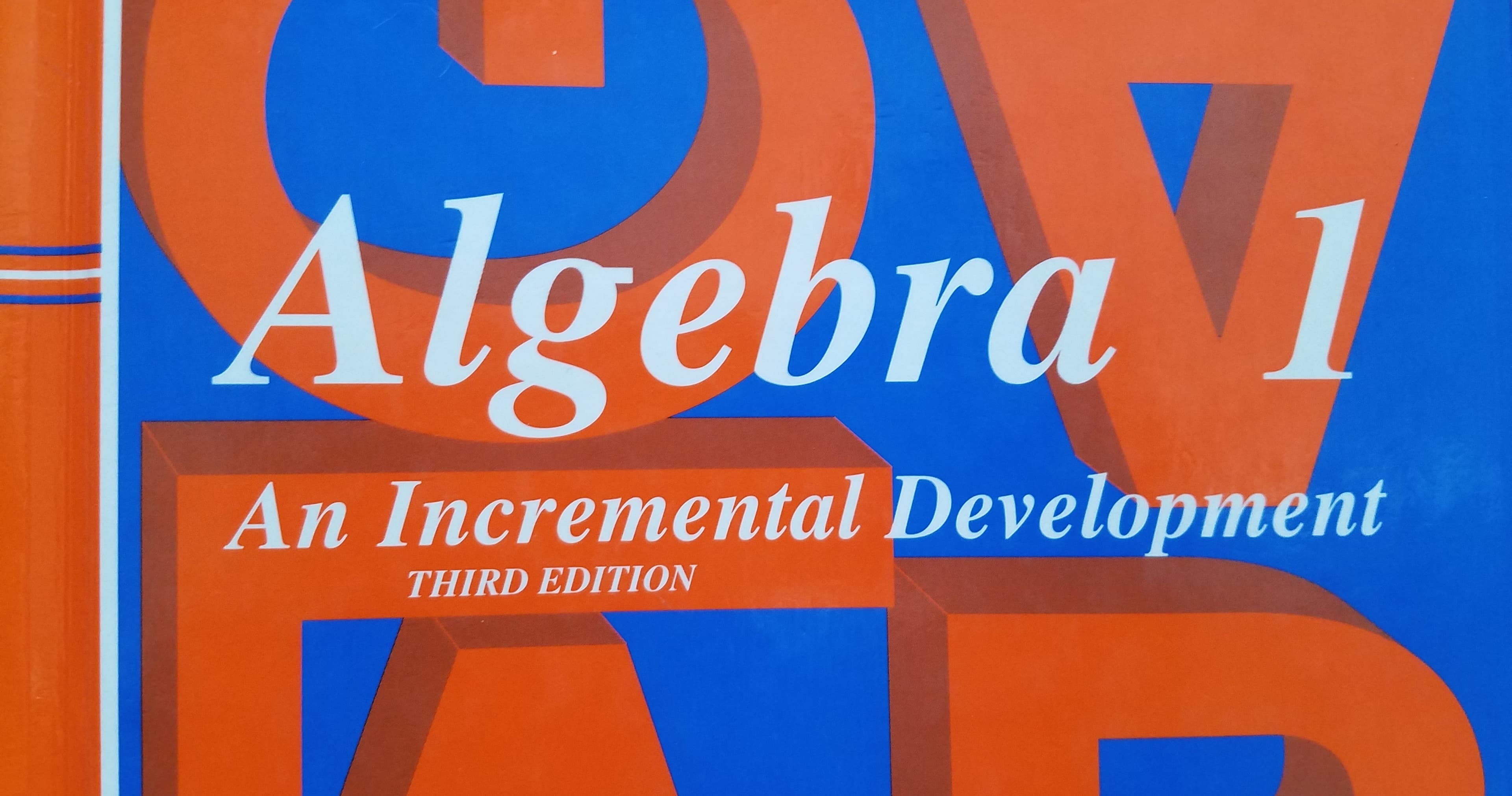 Math Class - Saxon Algebra 1 Second Half