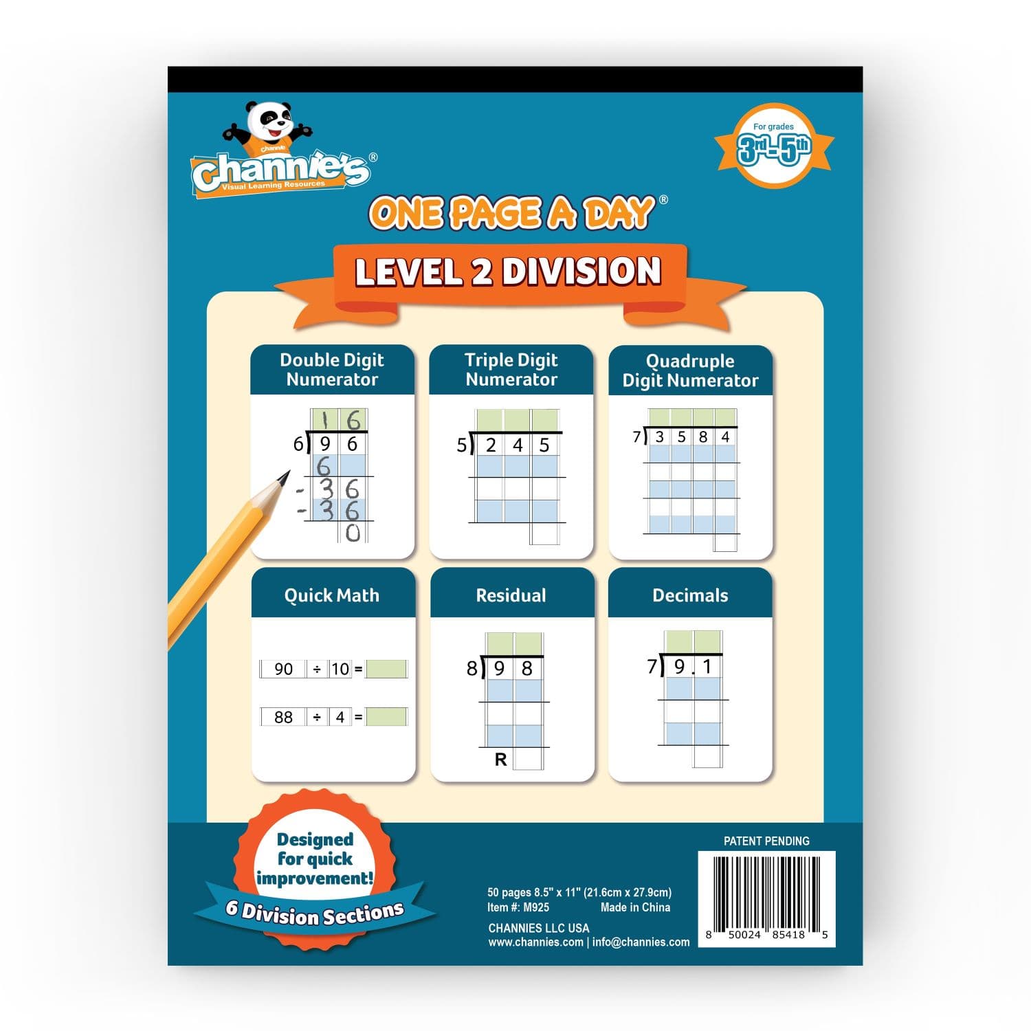 One Page A Day Level 2 Division Workbook