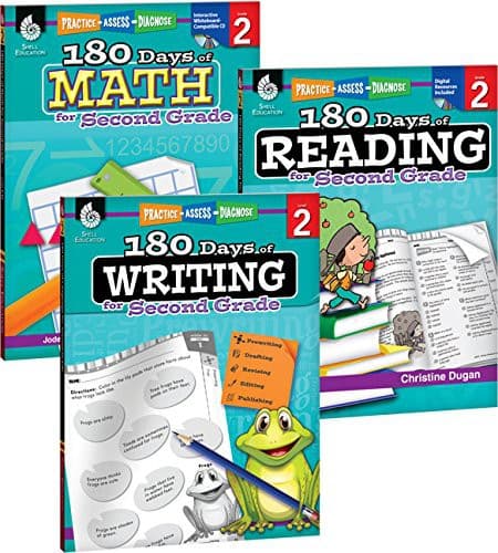 180 Days™: Reading, Writing and Math for Grade 2: