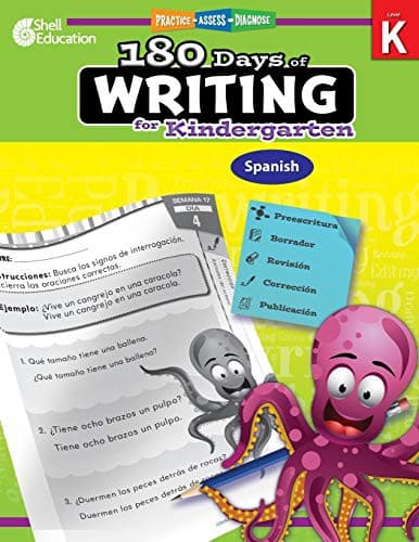 180 Days™: *SPANISH* Writing for Kindergarten: